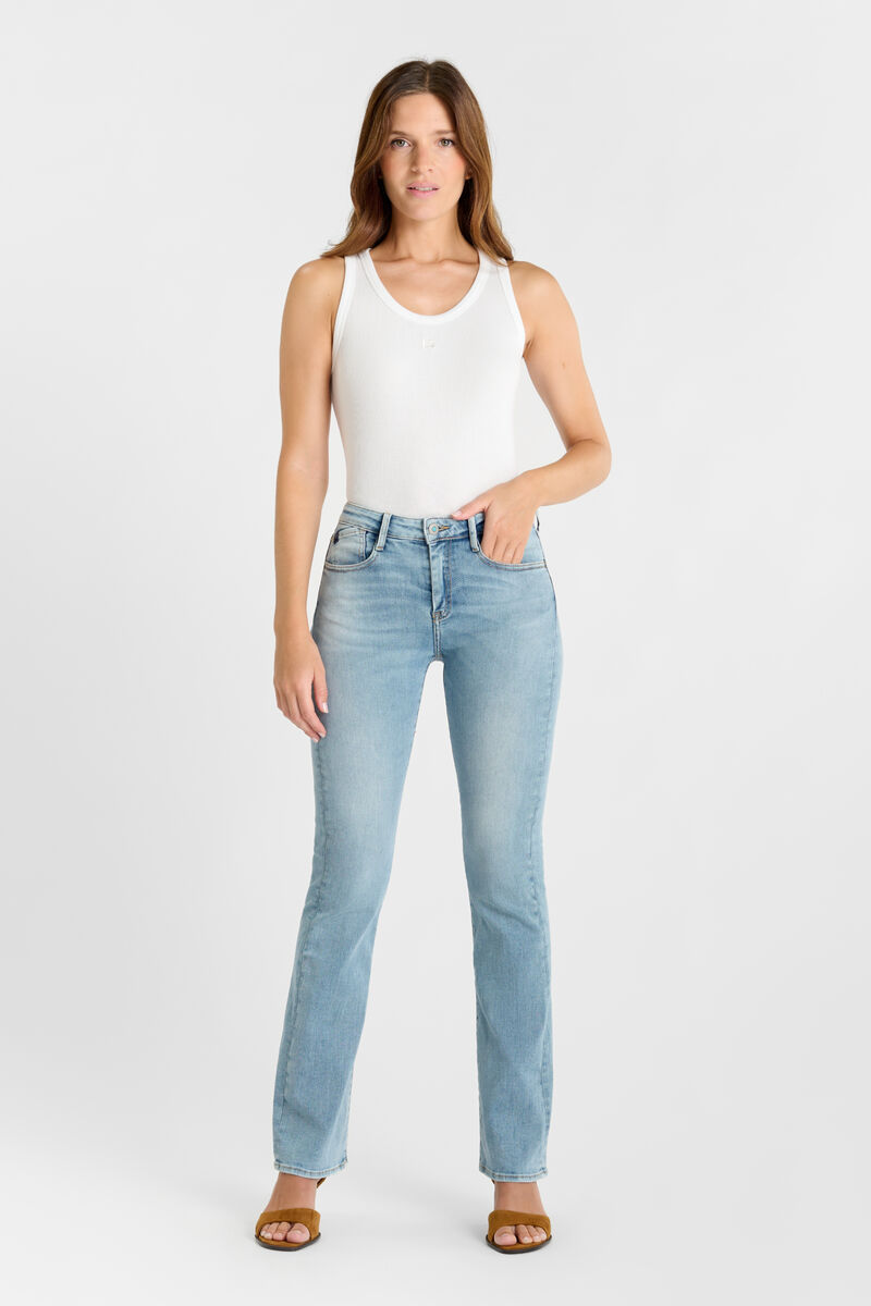 Bootcut power bootcut jeans, 34 length LE TEMPS DES CERISES Blue