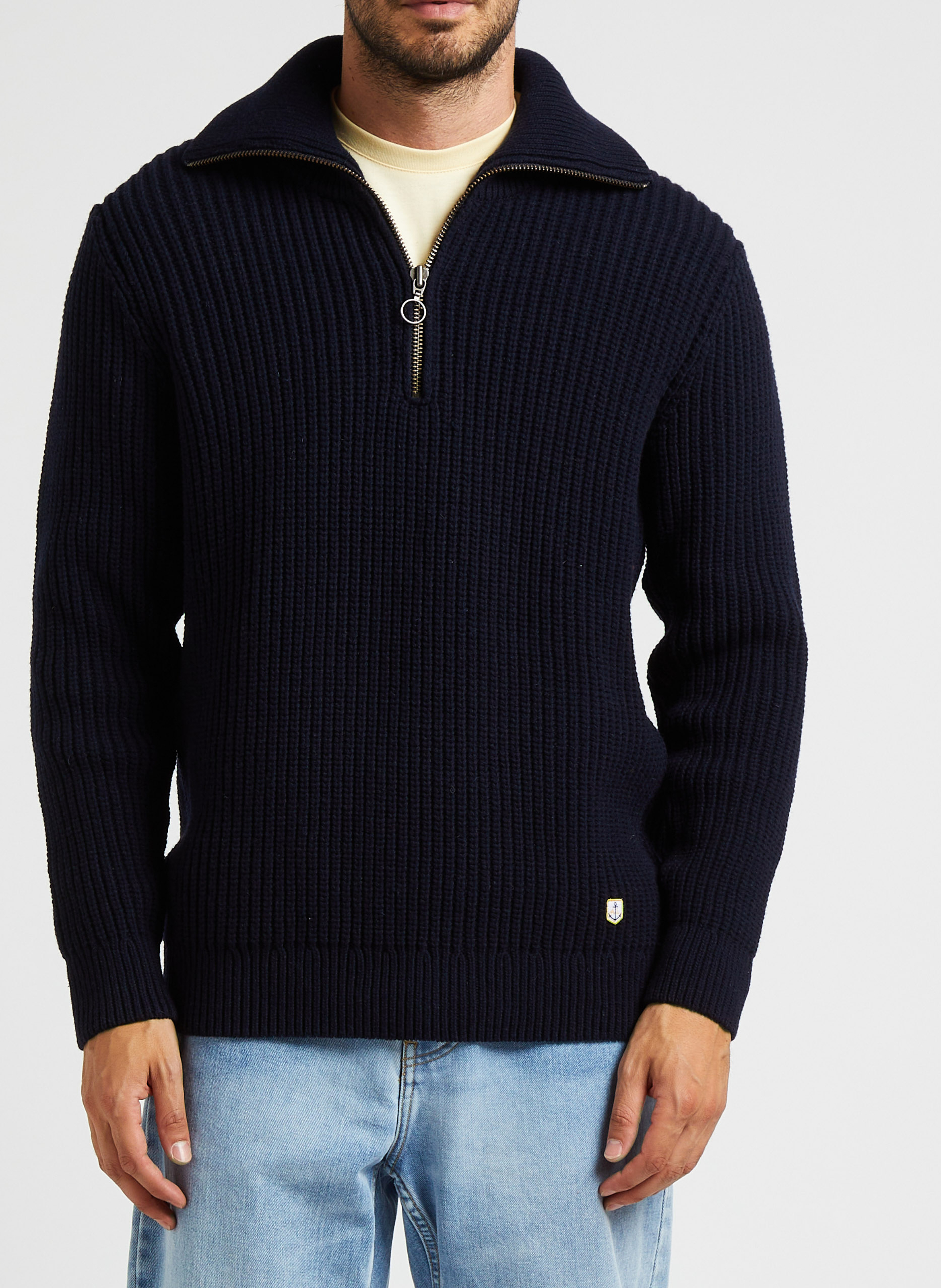 Pull col camionneur en laine mélangée ARMOR LUX