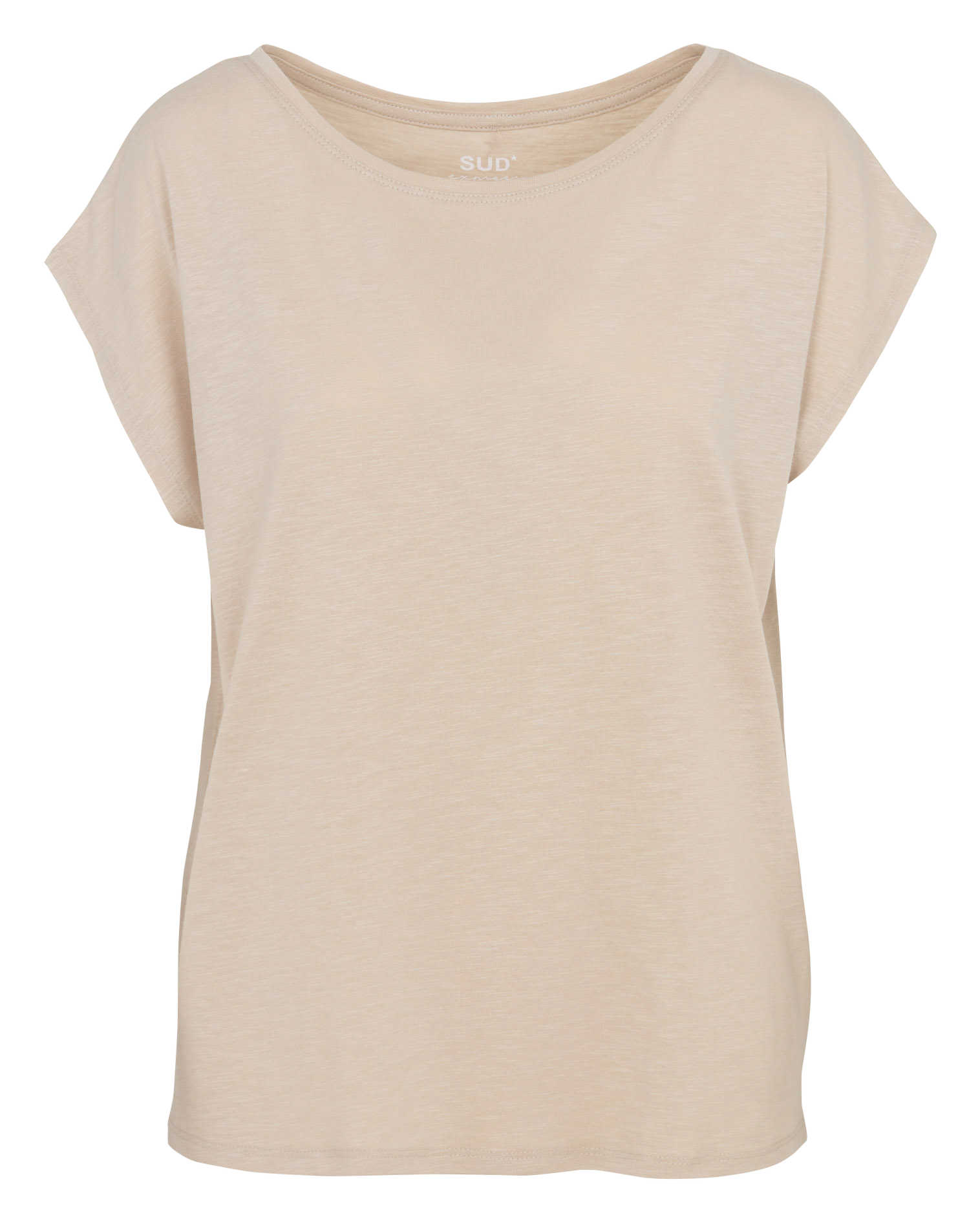 Oversized cotton blend t-shirt SUD EXPRESS Beige