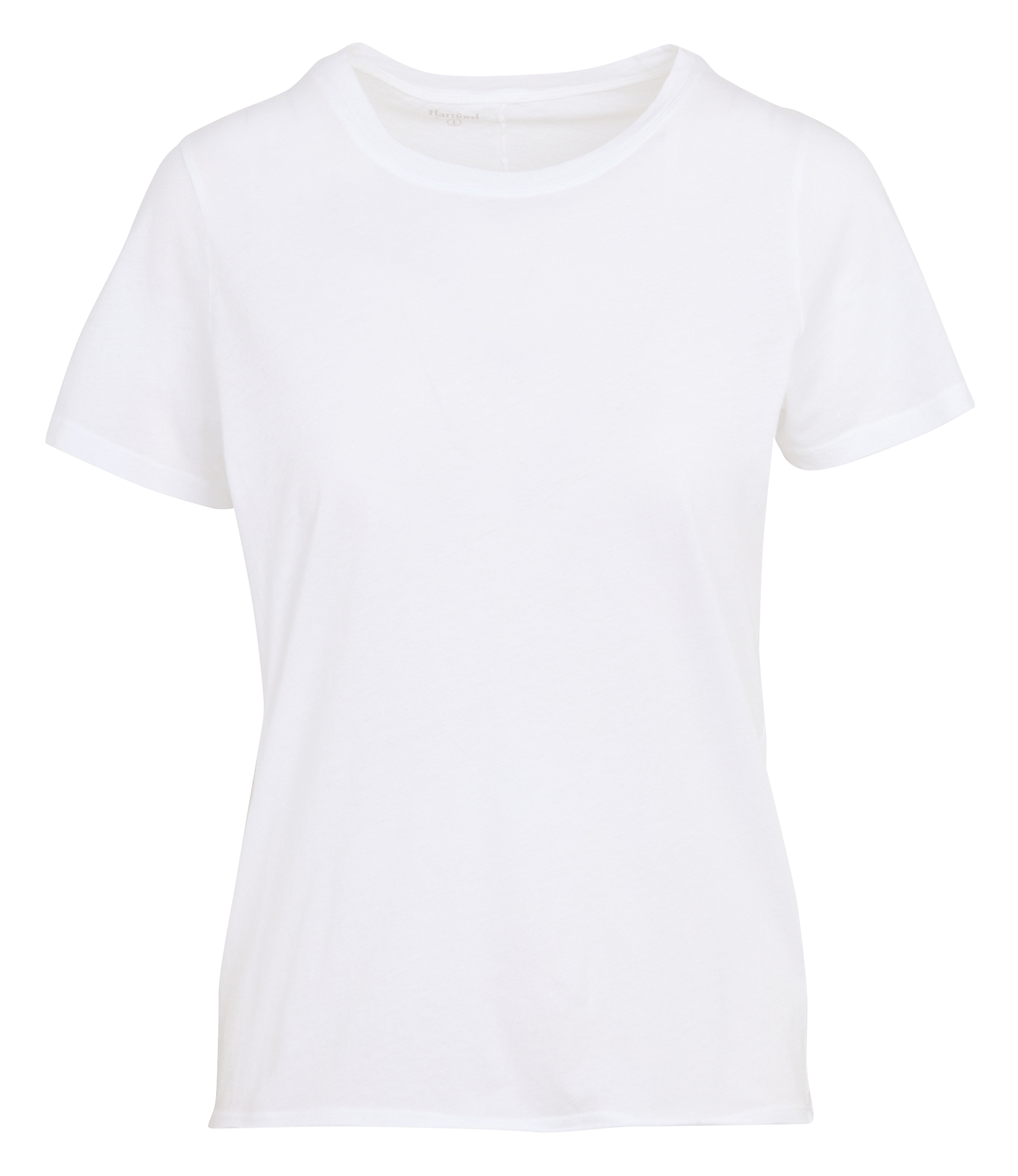 Recht, katoenen T-shirt HARTFORD Wit