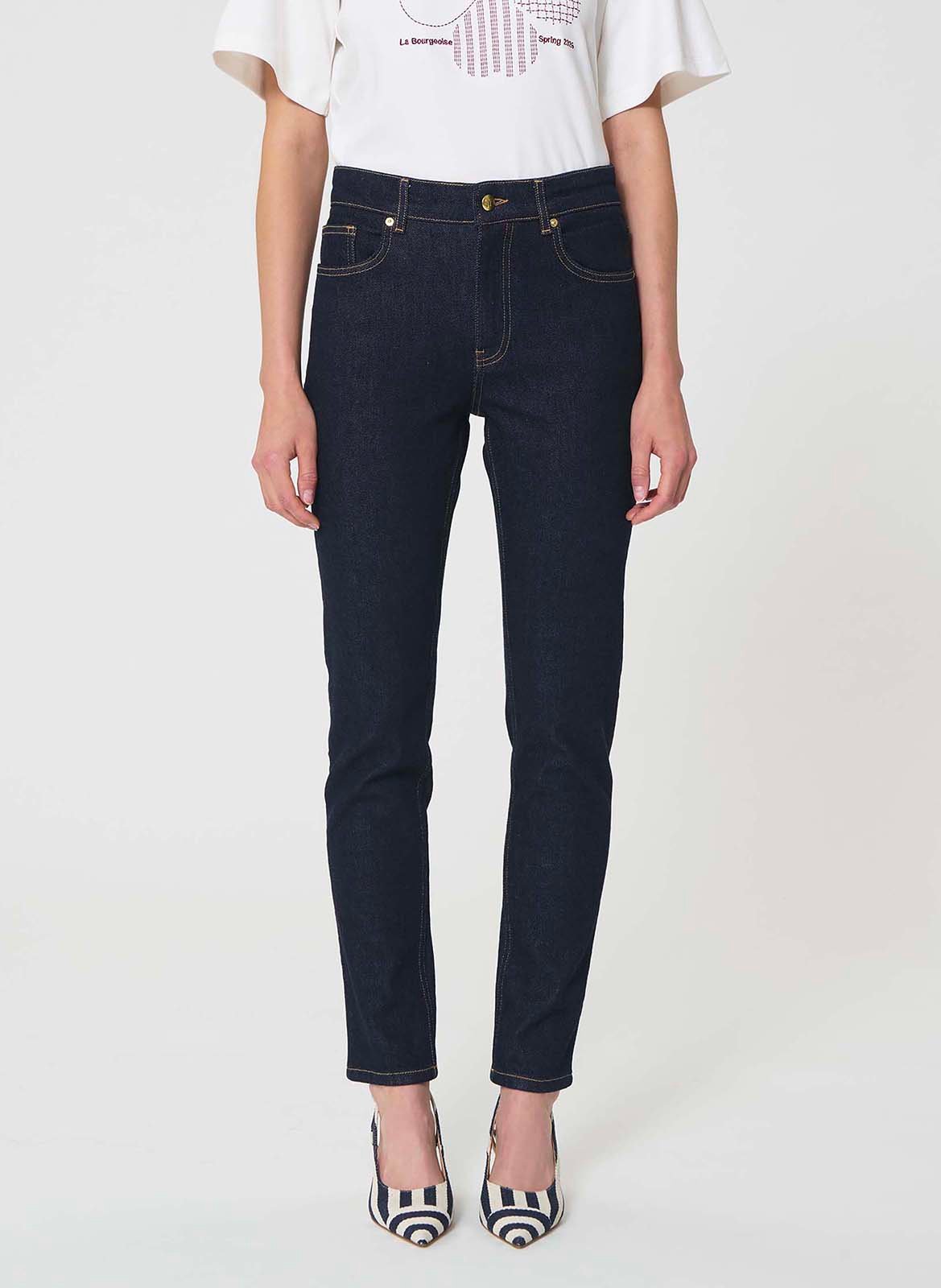 Slim fit jeans effen TARA JARMON Blauw
