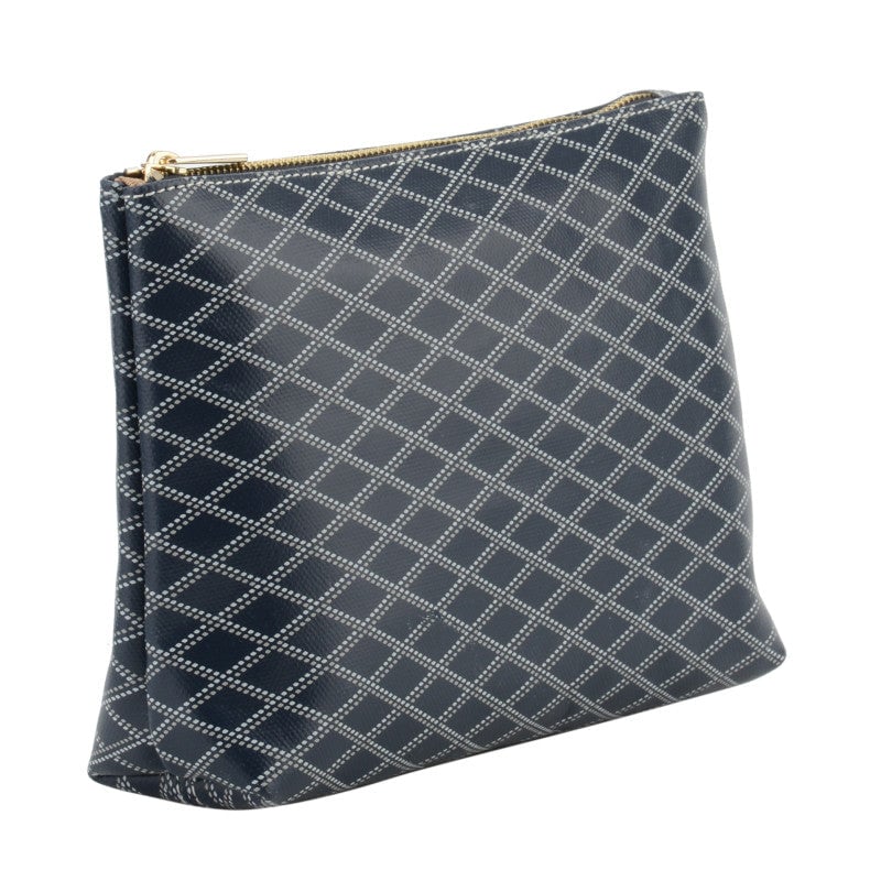 Covered leather pouch POURCHET