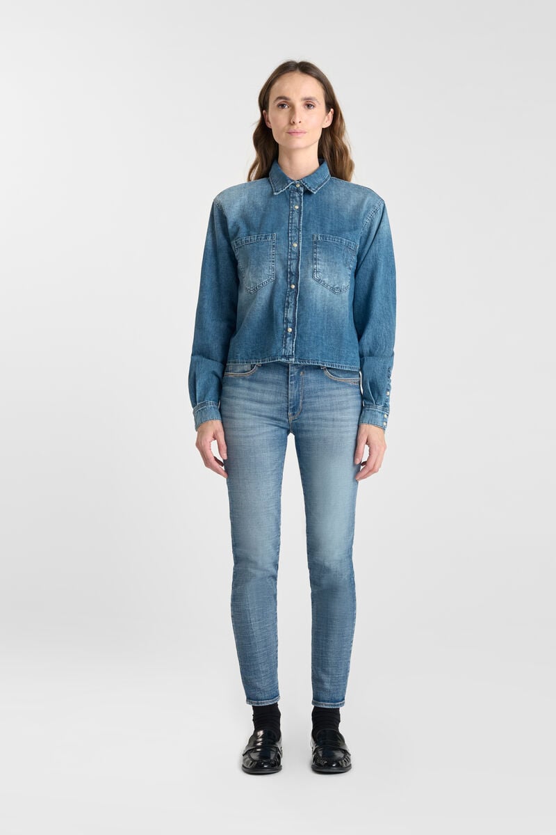 Denim shirt LE TEMPS DES CERISES Blue