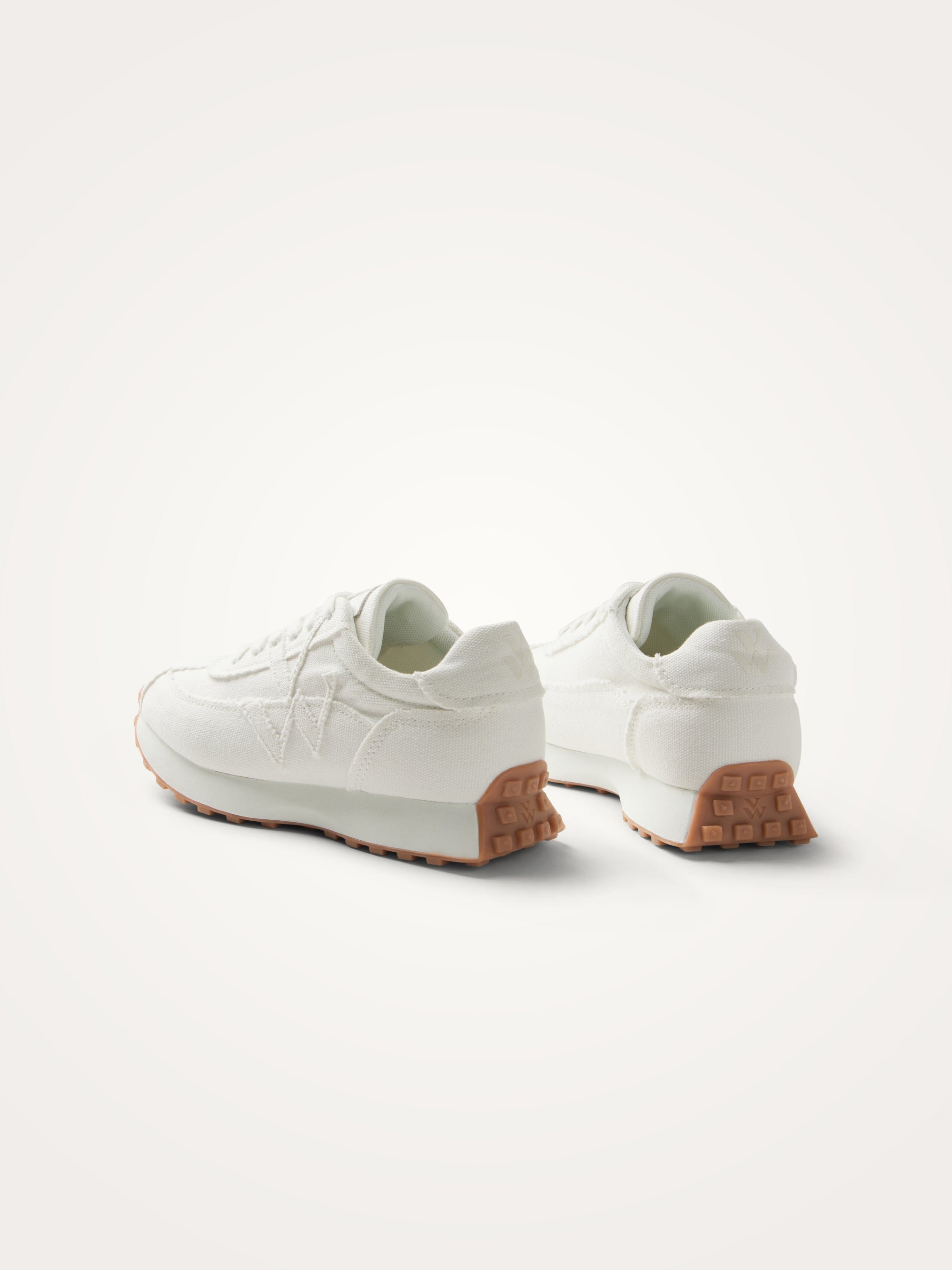 Sneakers with monogram on running sole VANESSA WU White