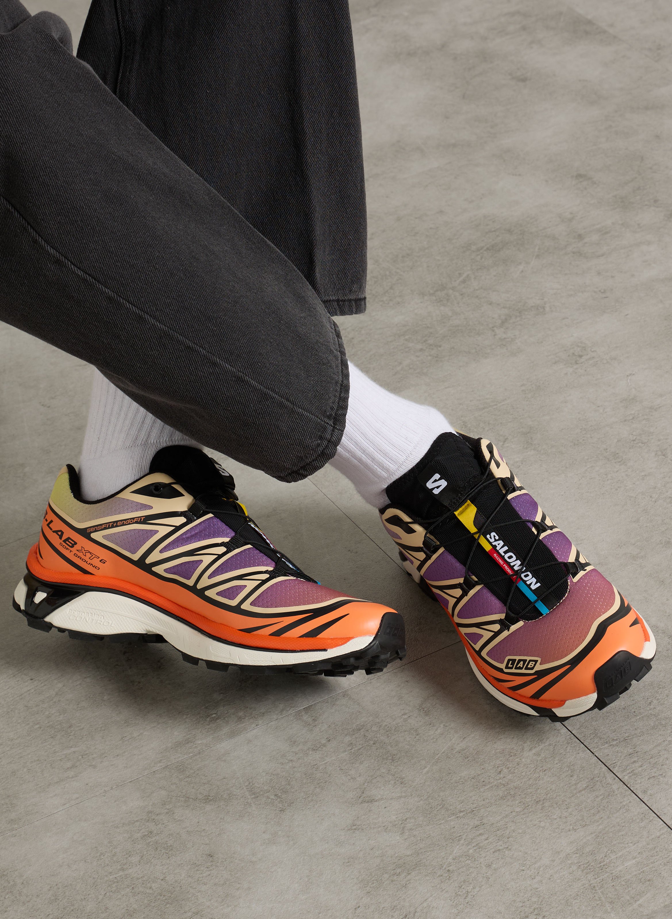 Canvas-Sneaker SALOMON Schwarz