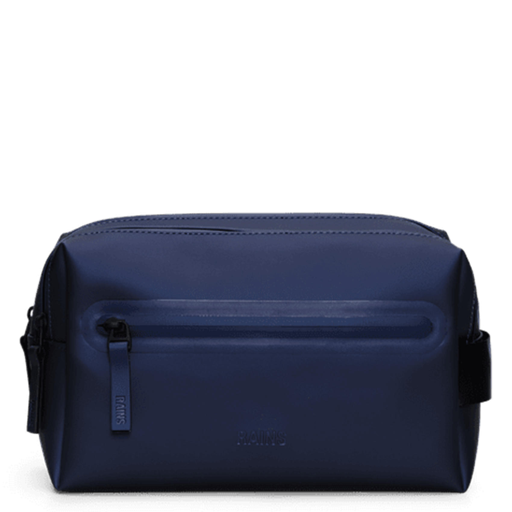 Trousse zippée unie RAINS Bleu