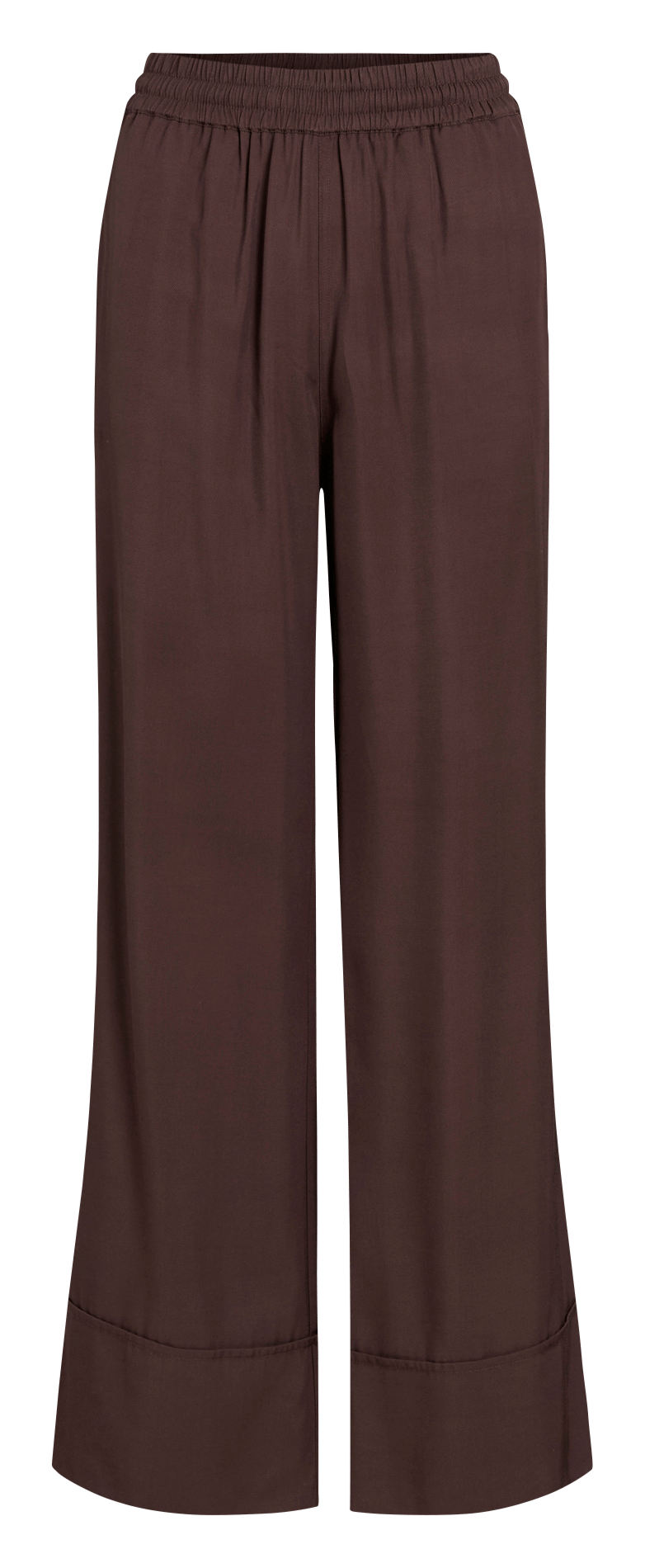 Flared high-waisted pants ROUGE EDIT Brown