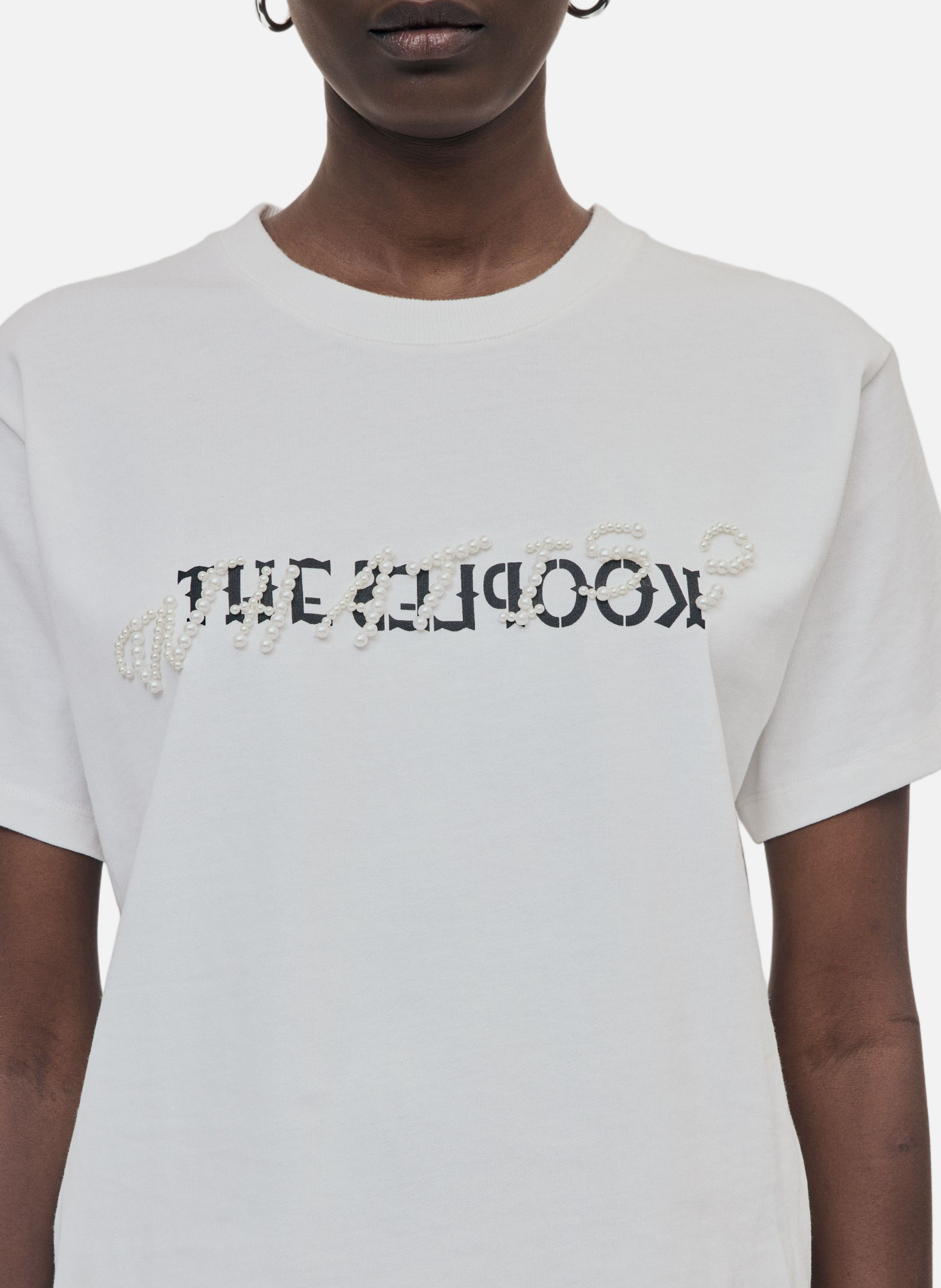 T-shirt with pearls THE KOOPLES White