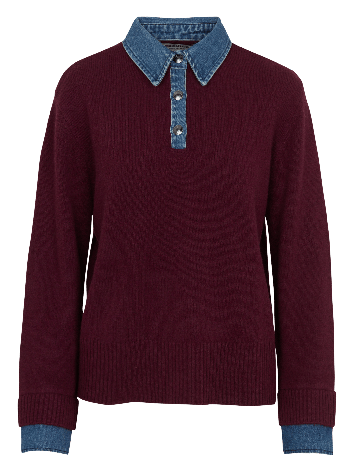 Weite Hemdbluse mit Strassdetails LIU JO Blau