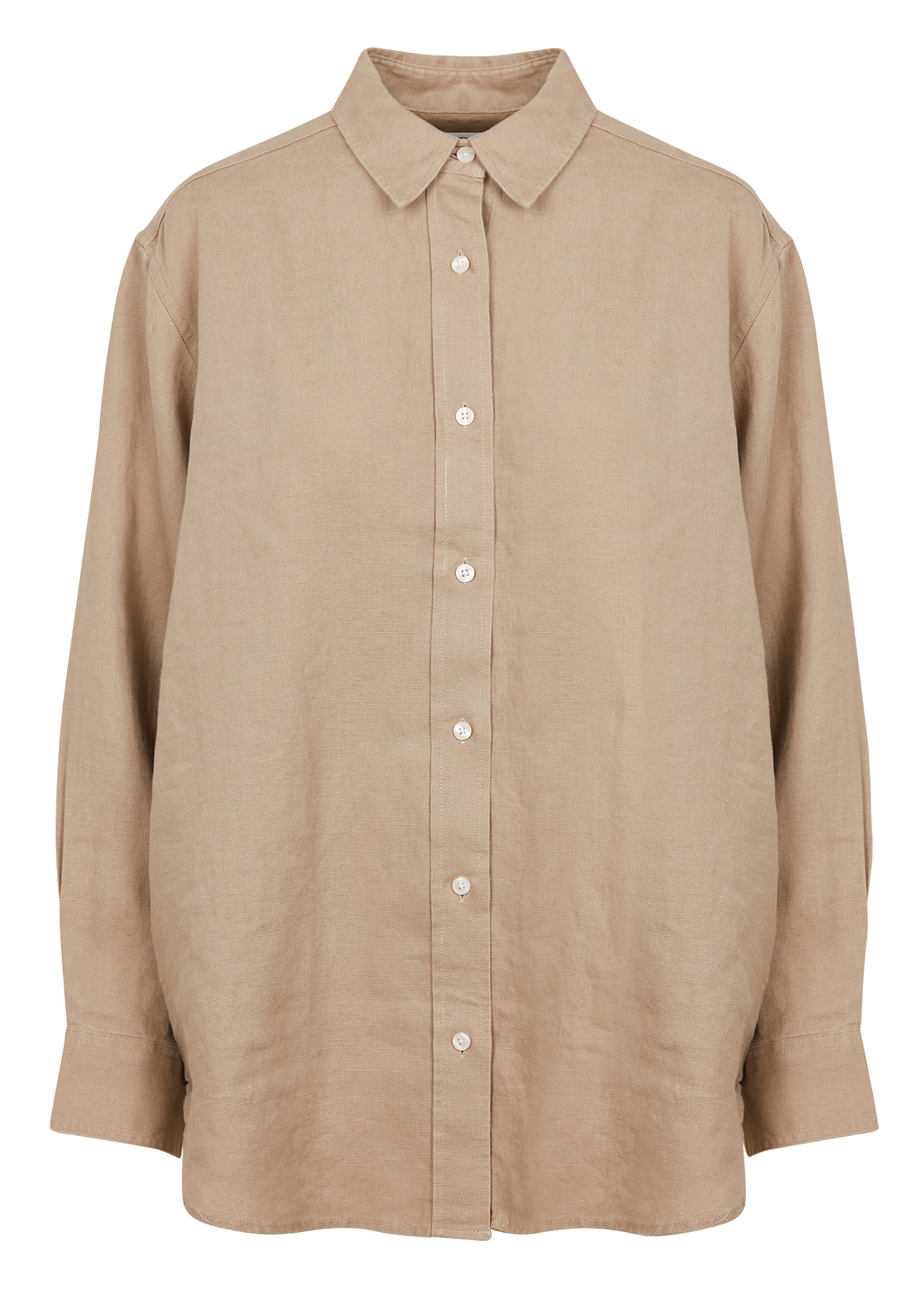 Loose-fit linen shirt SAMSOE SAMSOE Beige