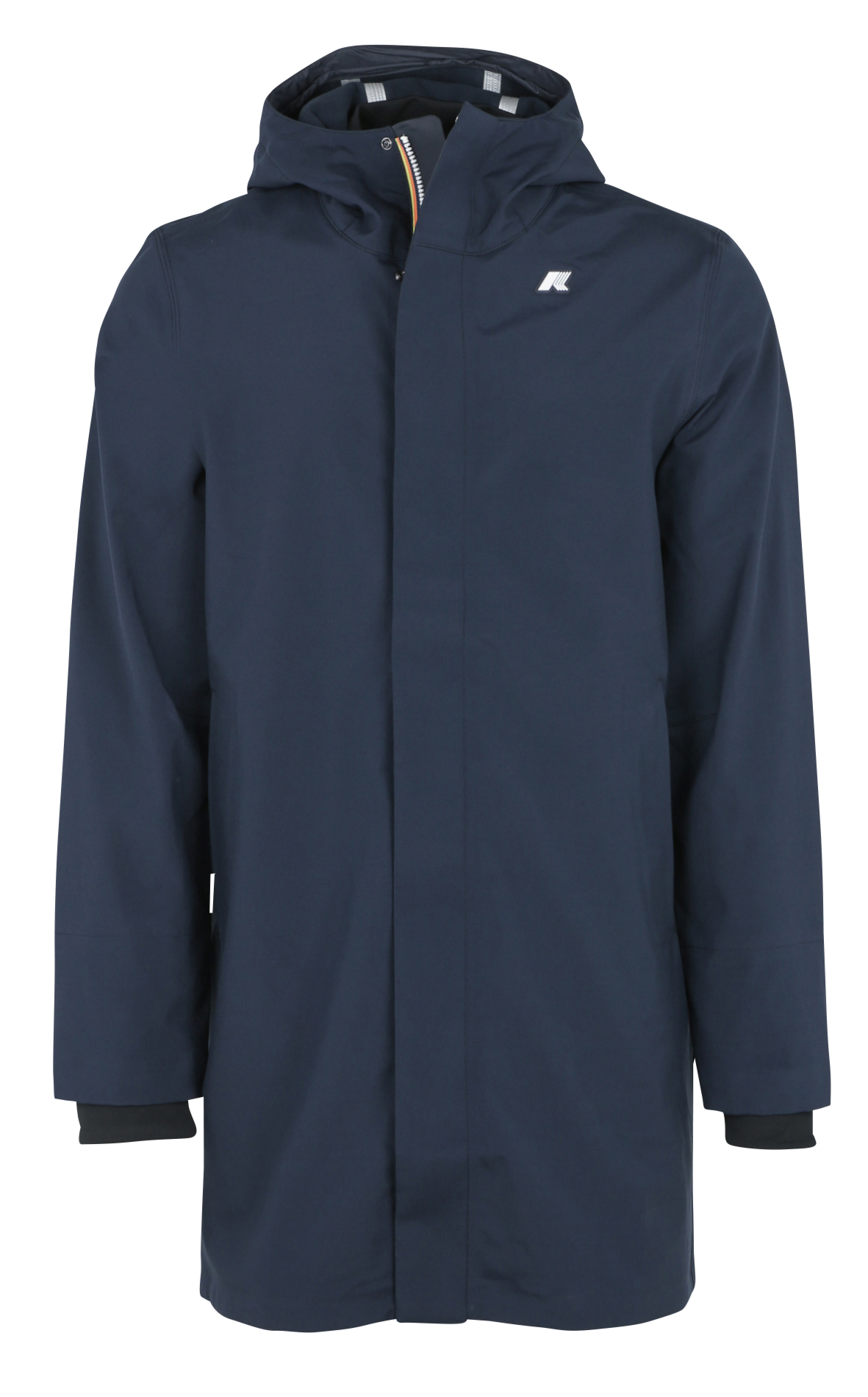 Parka col montant à capuche ajustée THOMAS BONDED Blue depht - blue depht