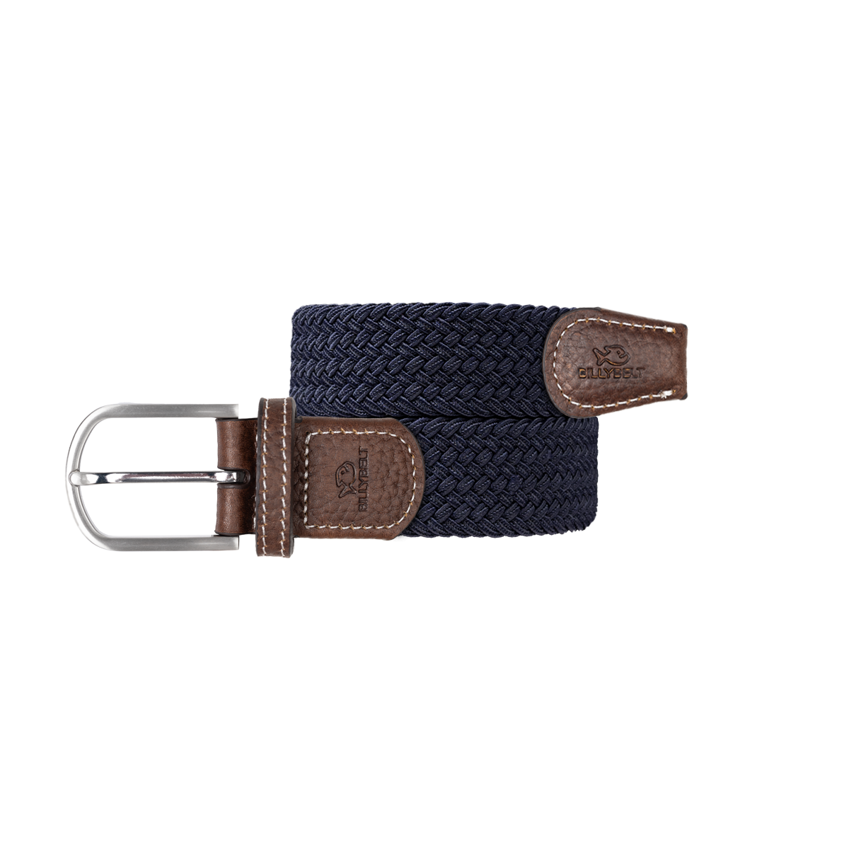 Solid Elastic Braided Belt BILLYBELT Blue