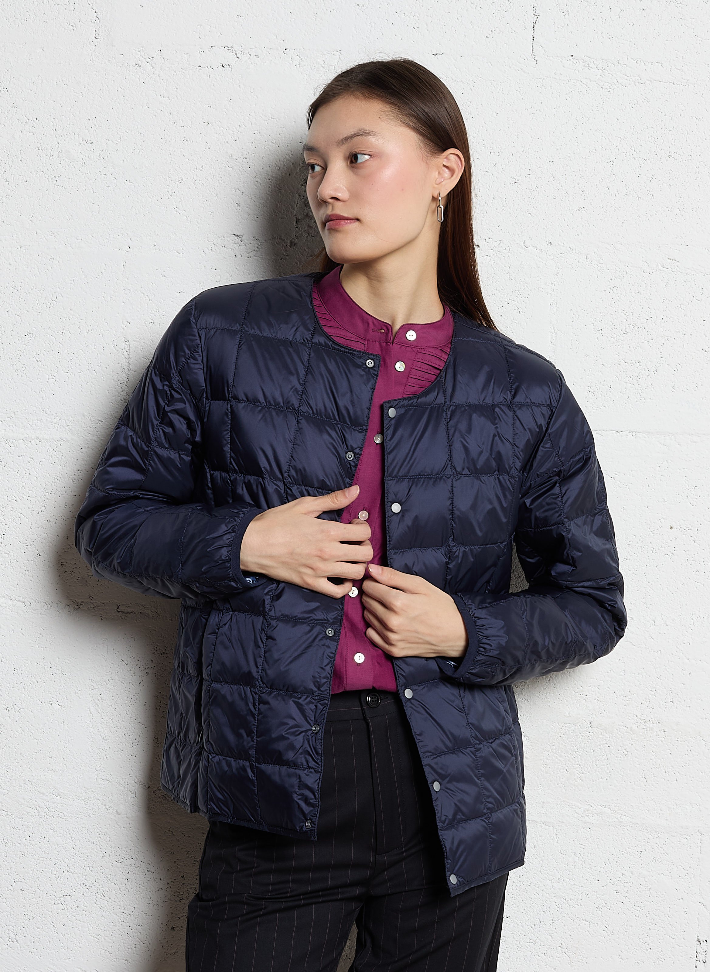 Veste col rond matelassée TAION