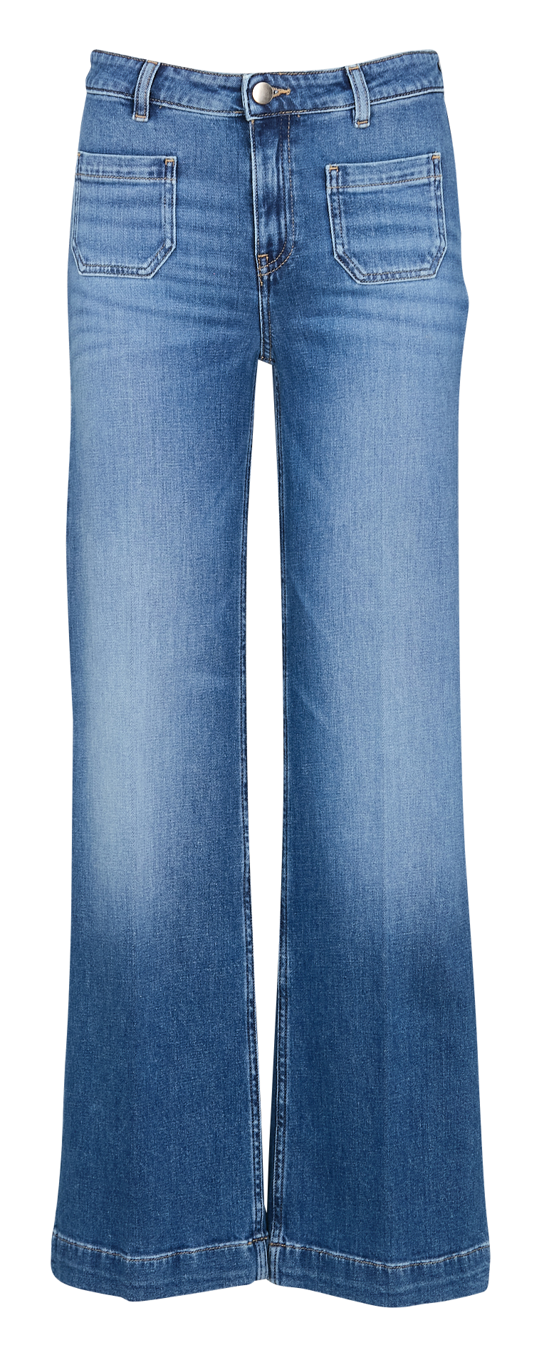 Weite Jeans aus Baumwoll-Mix Blau MAISON 123