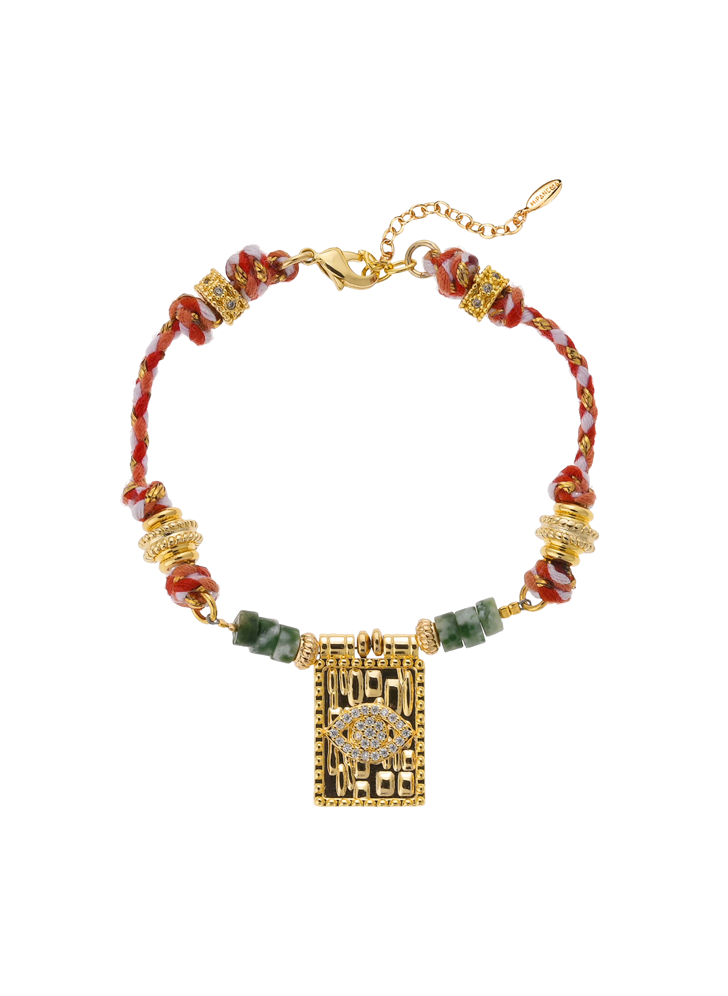 Pearl bracelet with pendant HIPANEMA Green