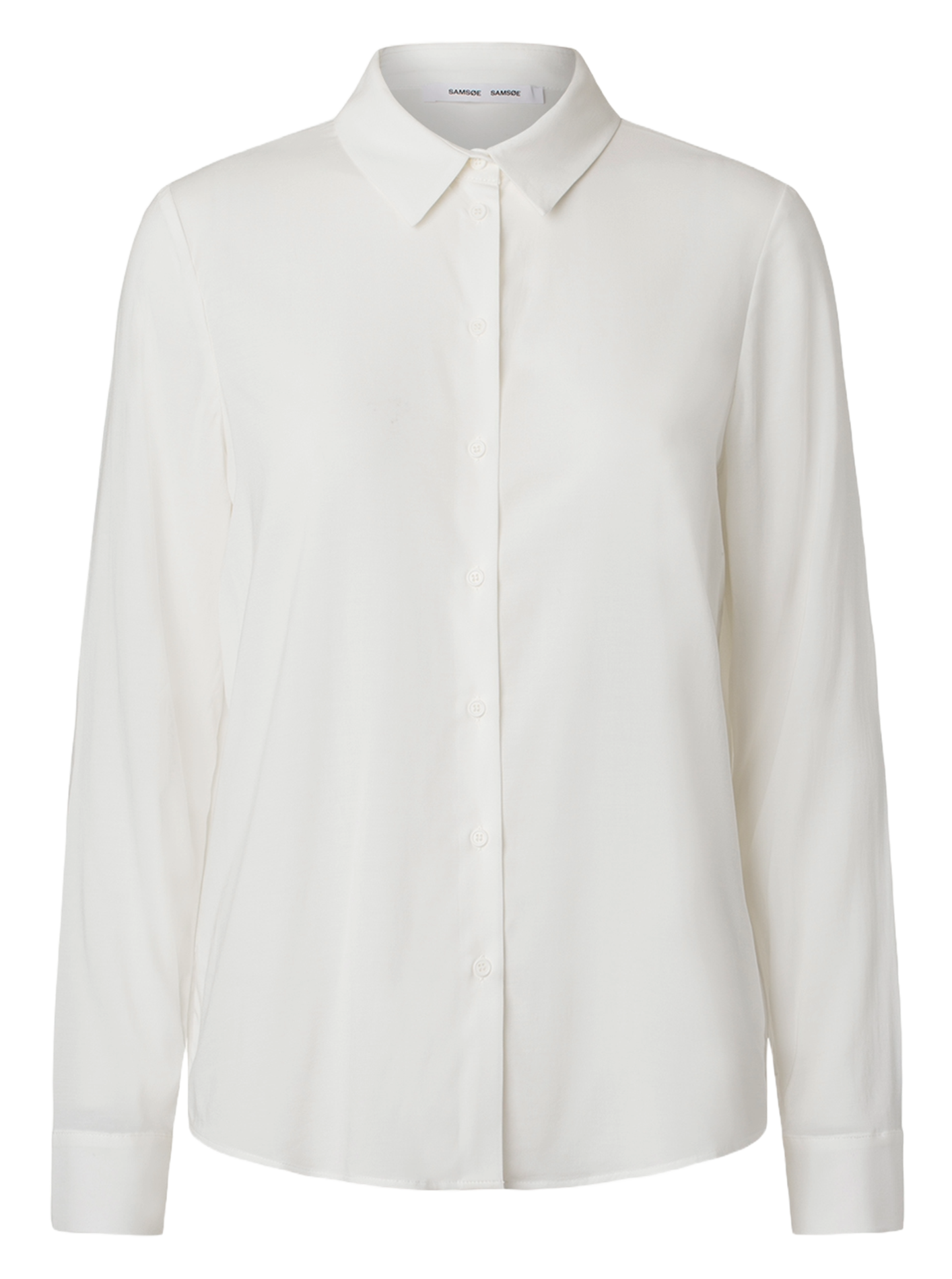 Shirt with classic collar SAMSOE SAMSOE White