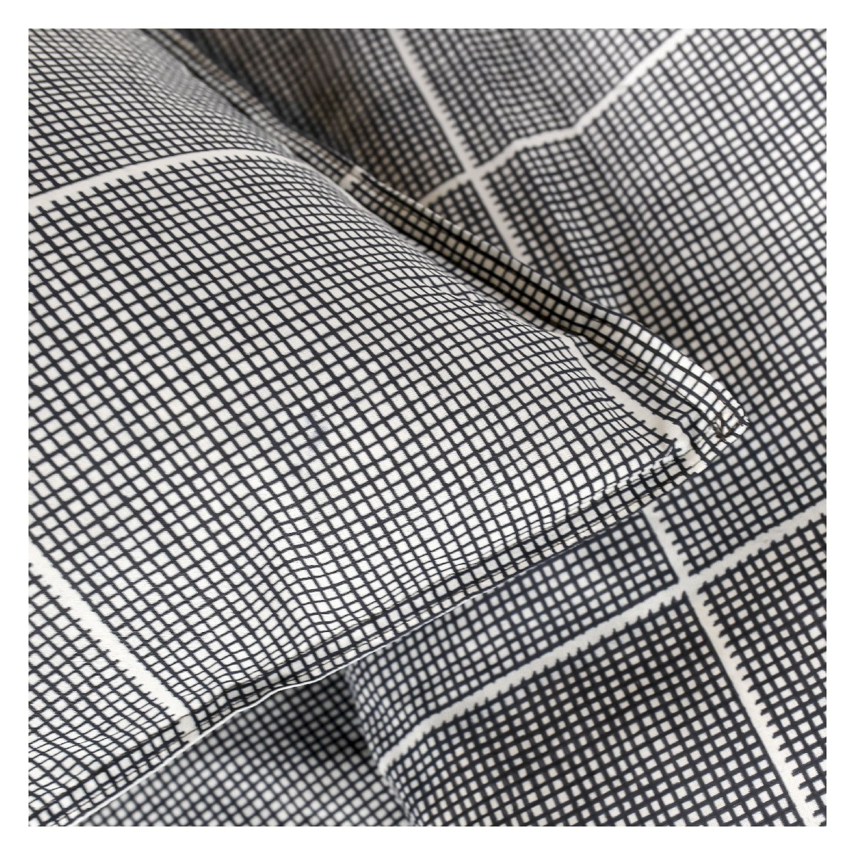 Printed cotton bedding set TODAY LINGE DE MAISON Grey