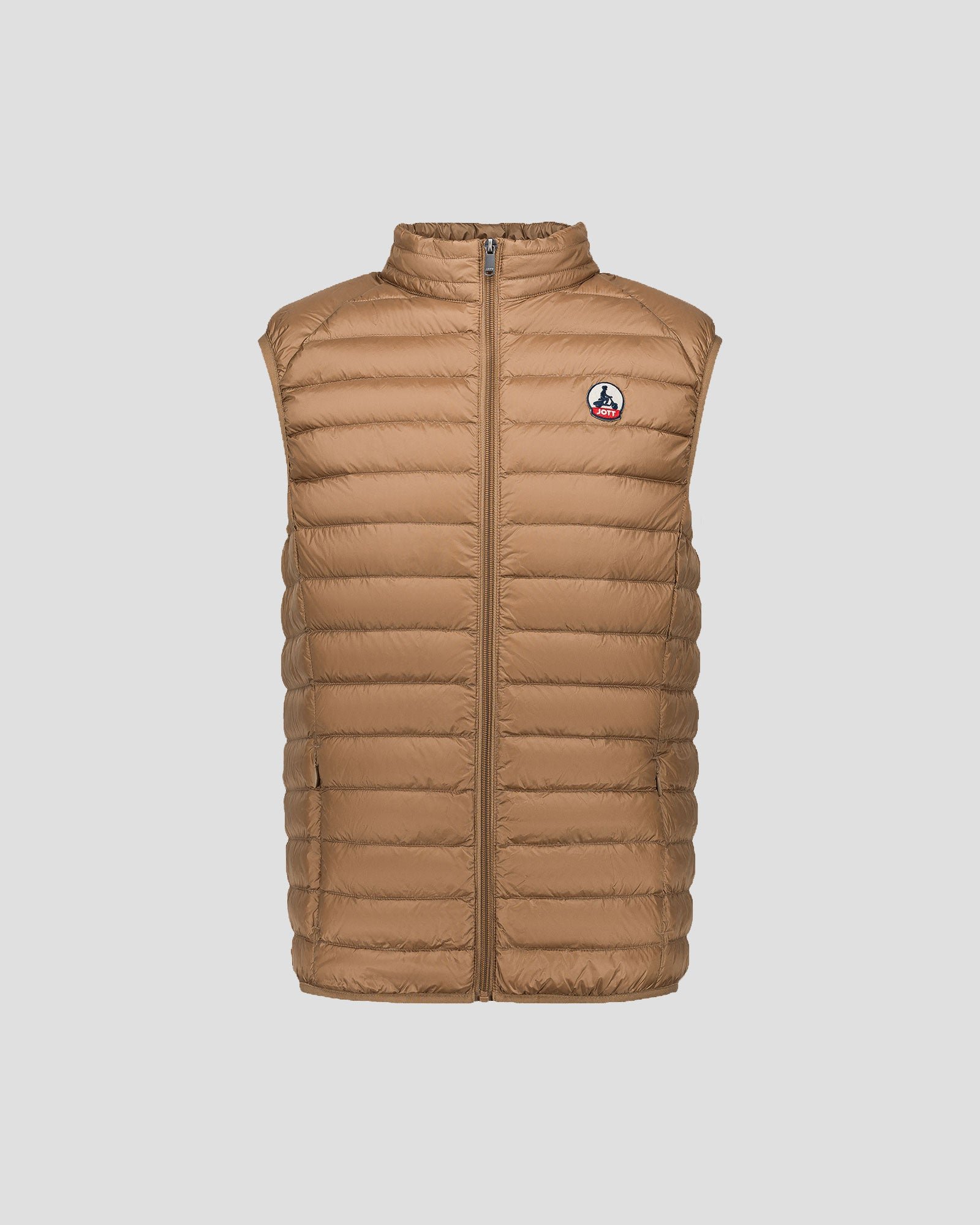 Sleeveless puffer jacket Tom JOTT Brown
