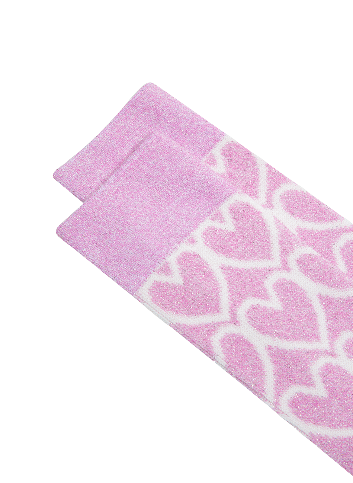 Chaussettes imprimées en coton bio mélangé ANT45 Rose