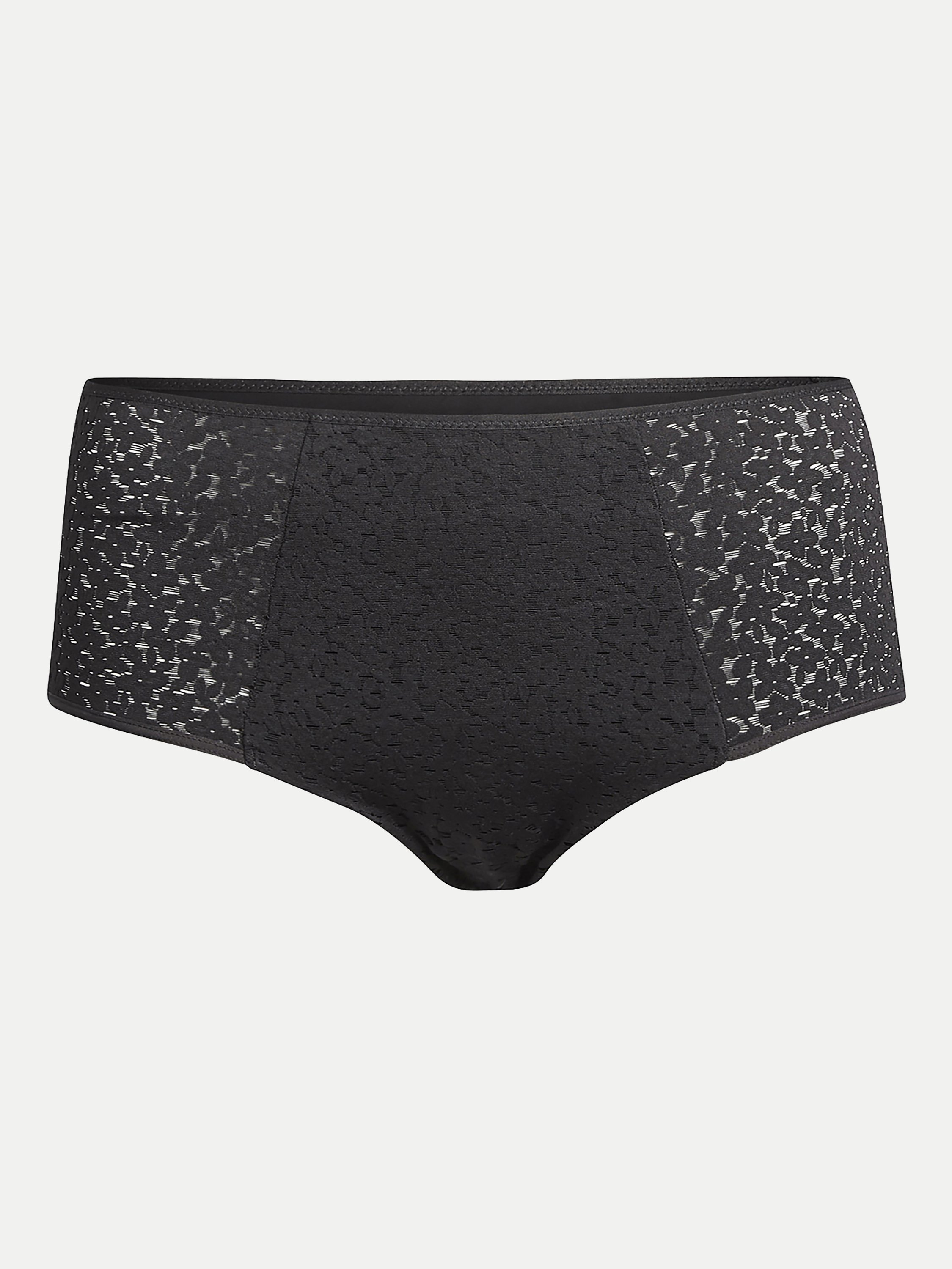 High-waisted lace panties CHANTELLE Black