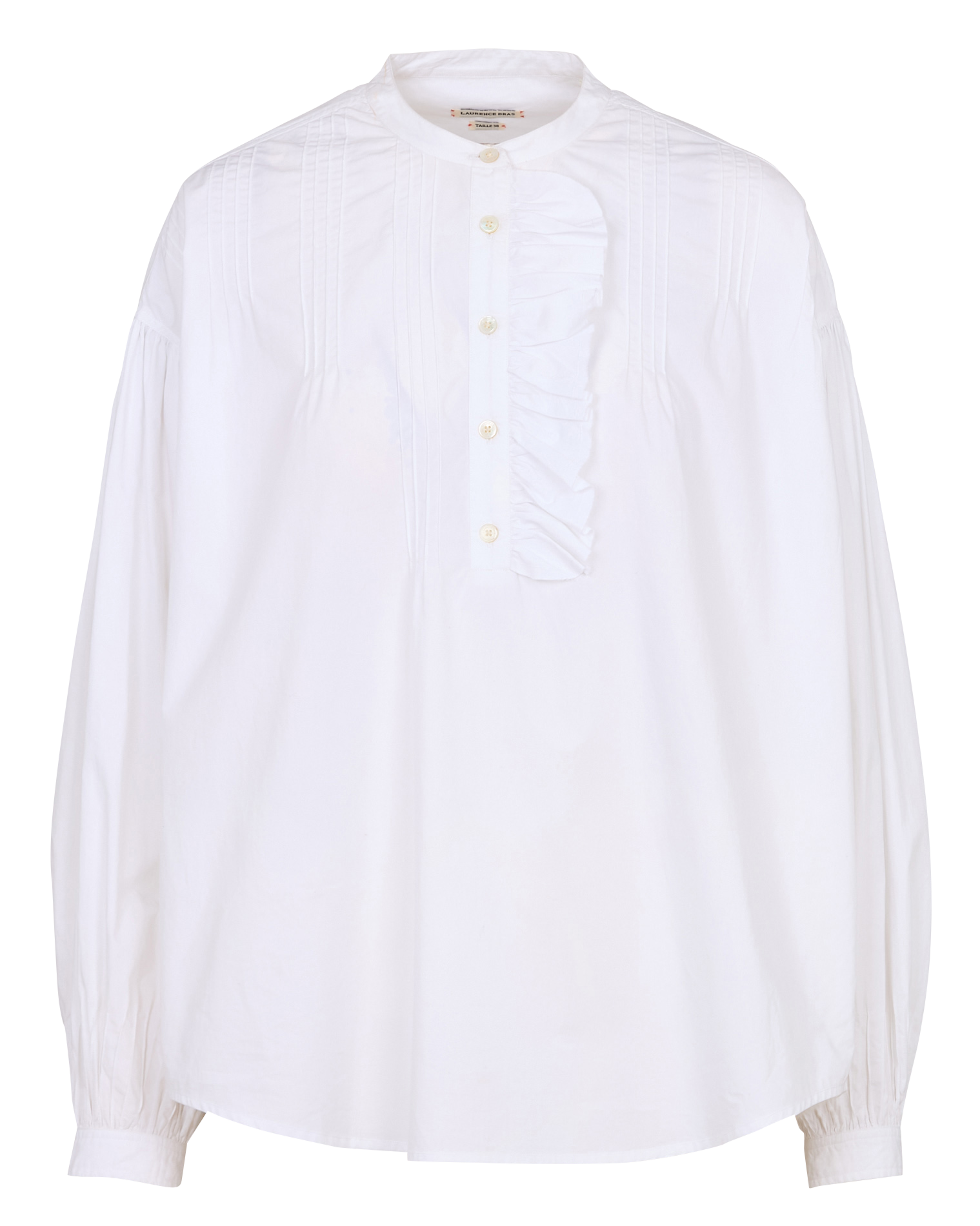 Loose-fit cotton blouse LAURENCE BRAS White