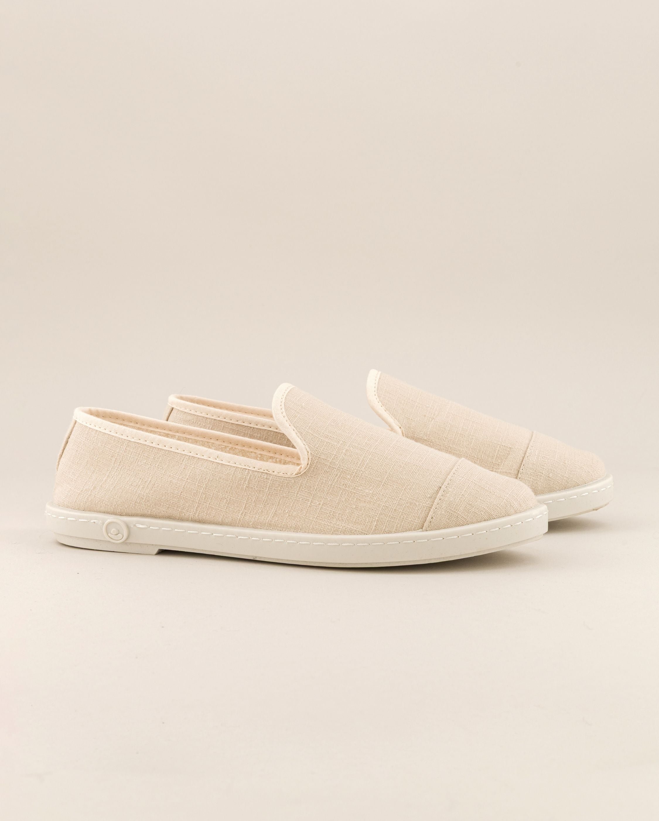 Women's linen slipper, ivory beige ANGARDE Beige