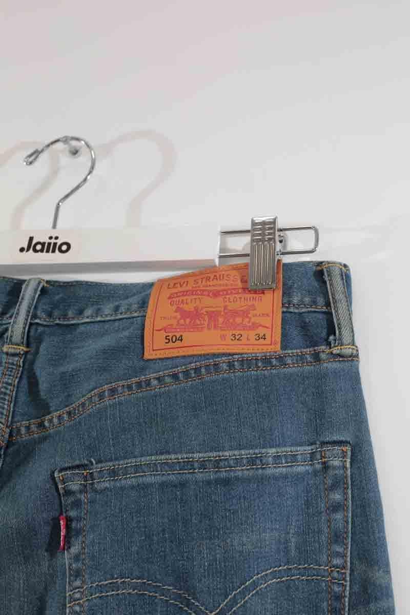 Cotton straight jeans LEVI'S - Seconde main Blue