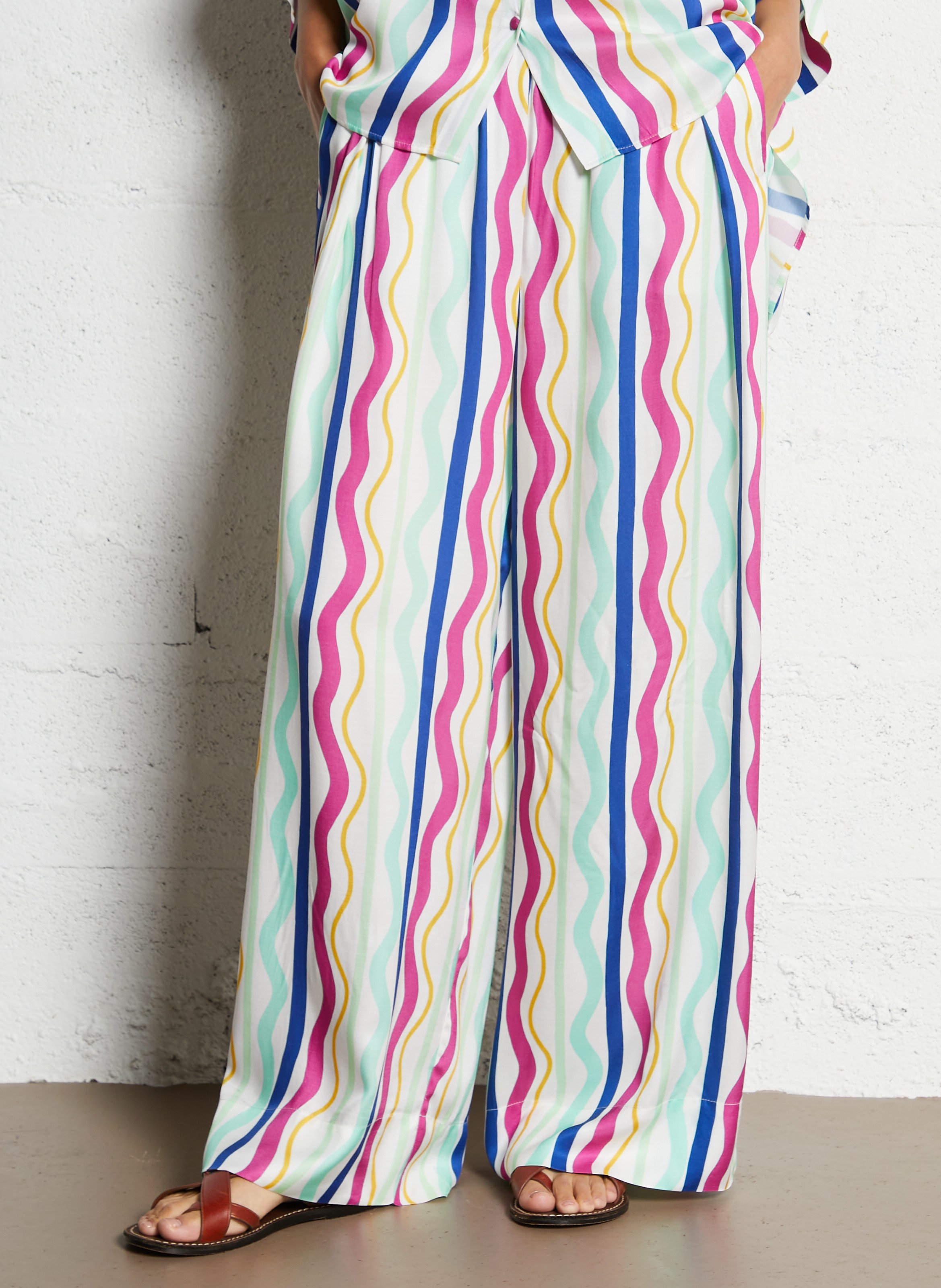 Straight striped trousers  ELISE CHALMIN Multicolored