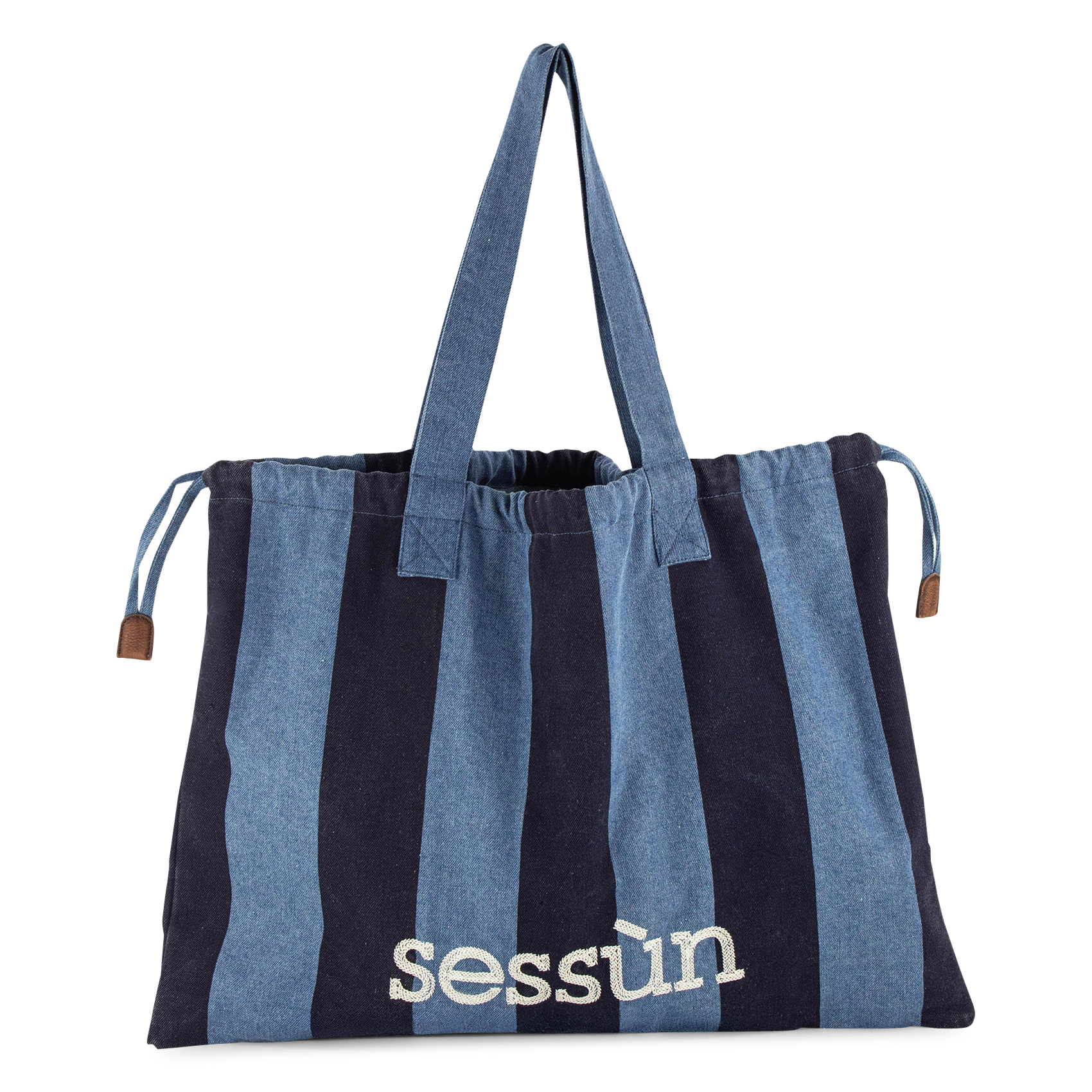 Bolso al hombro de algodón SESSUN Azul