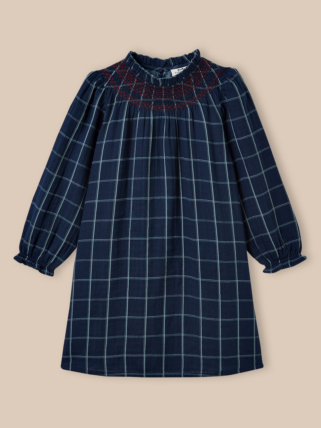 Double cotton gauze dress CYRILLUS Blue