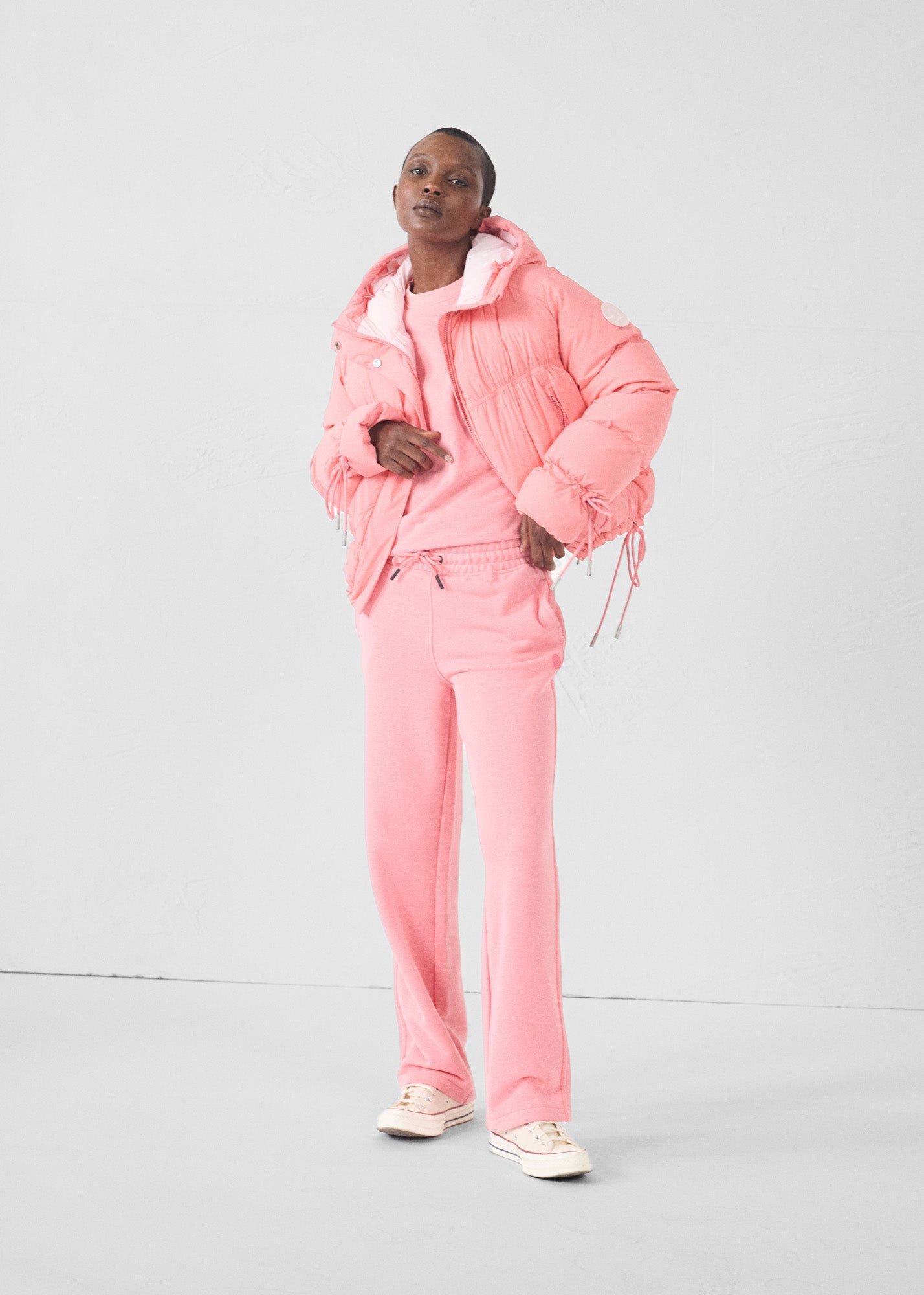 Puffer jacket for extreme cold weather - Nami JOTT Pink