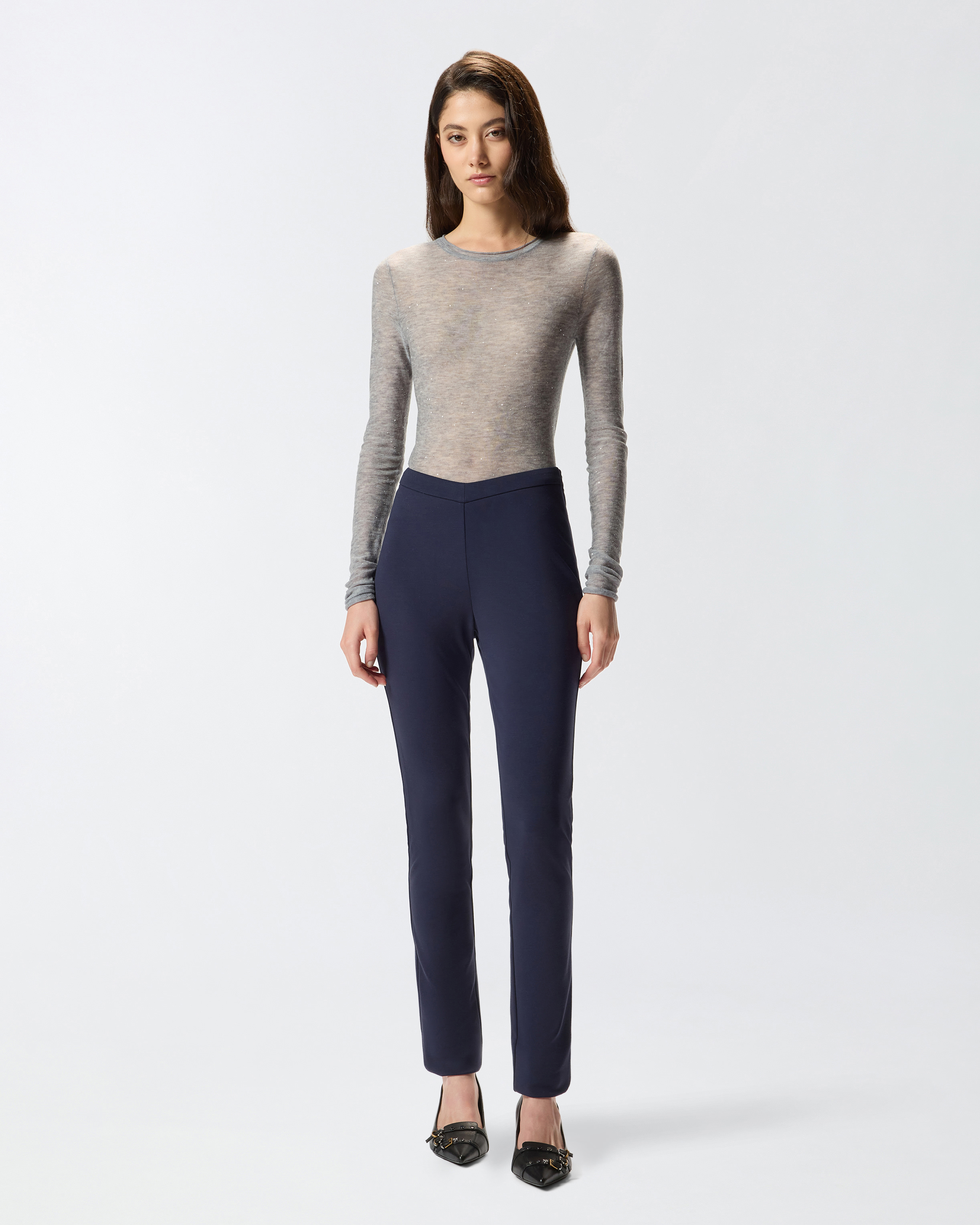 High-waisted tailored pants PINKO