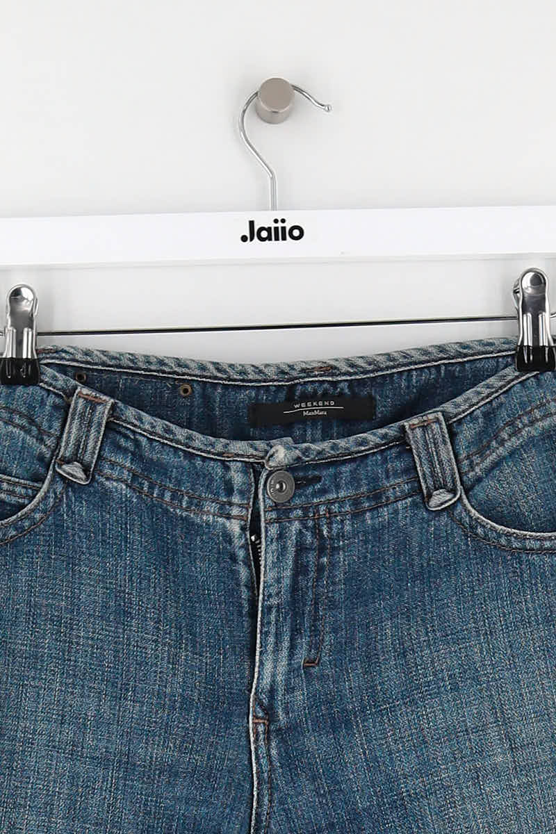 - Straight-leg jeans
- 5 pockets
- Straight cut
- Faded effect MAX MARA - Seconde Main Blue