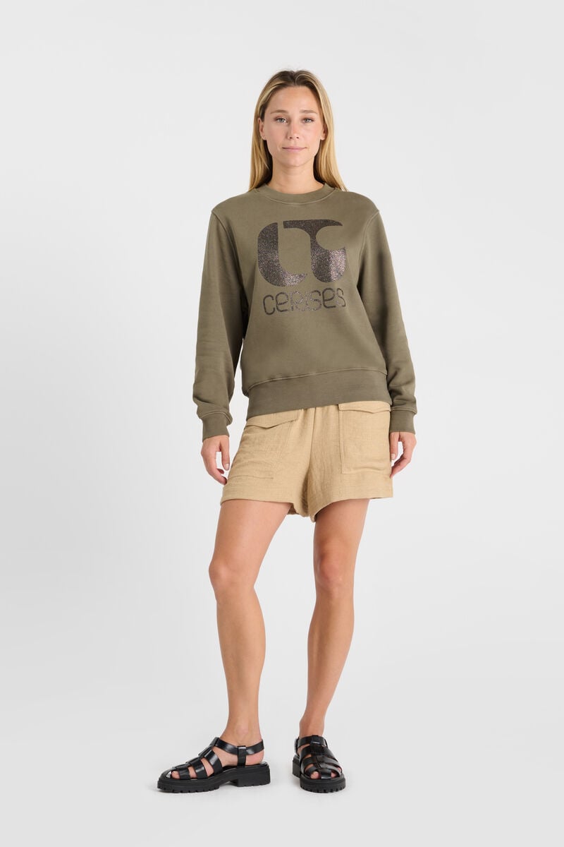 Sweatshirt LE TEMPS DES CERISES Khaki