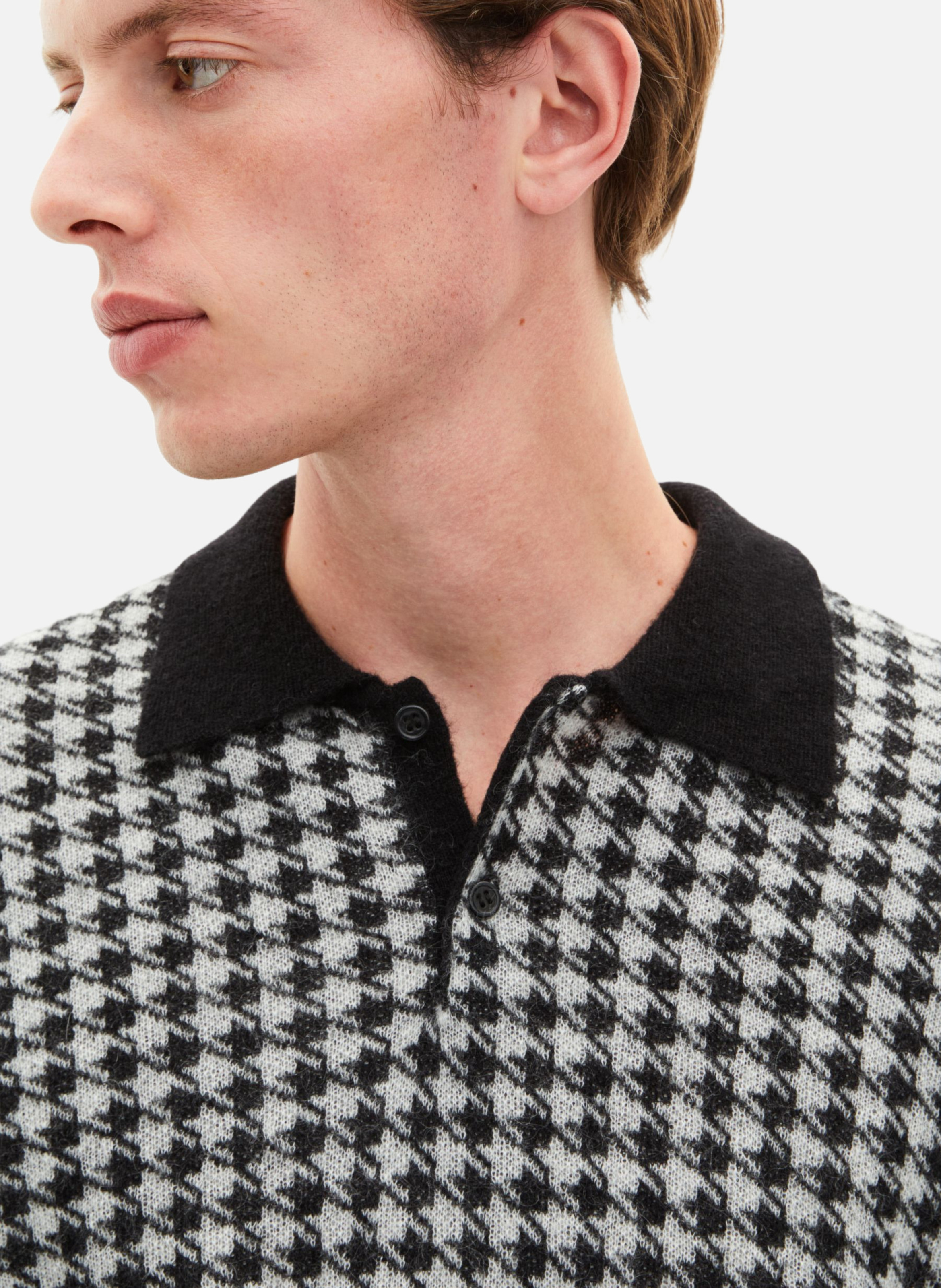 Houndstooth sweater THE KOOPLES Black