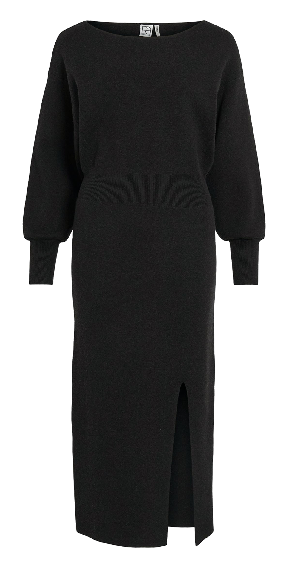 Midi dress with asymmetric neckline ROUGE EDIT Grey