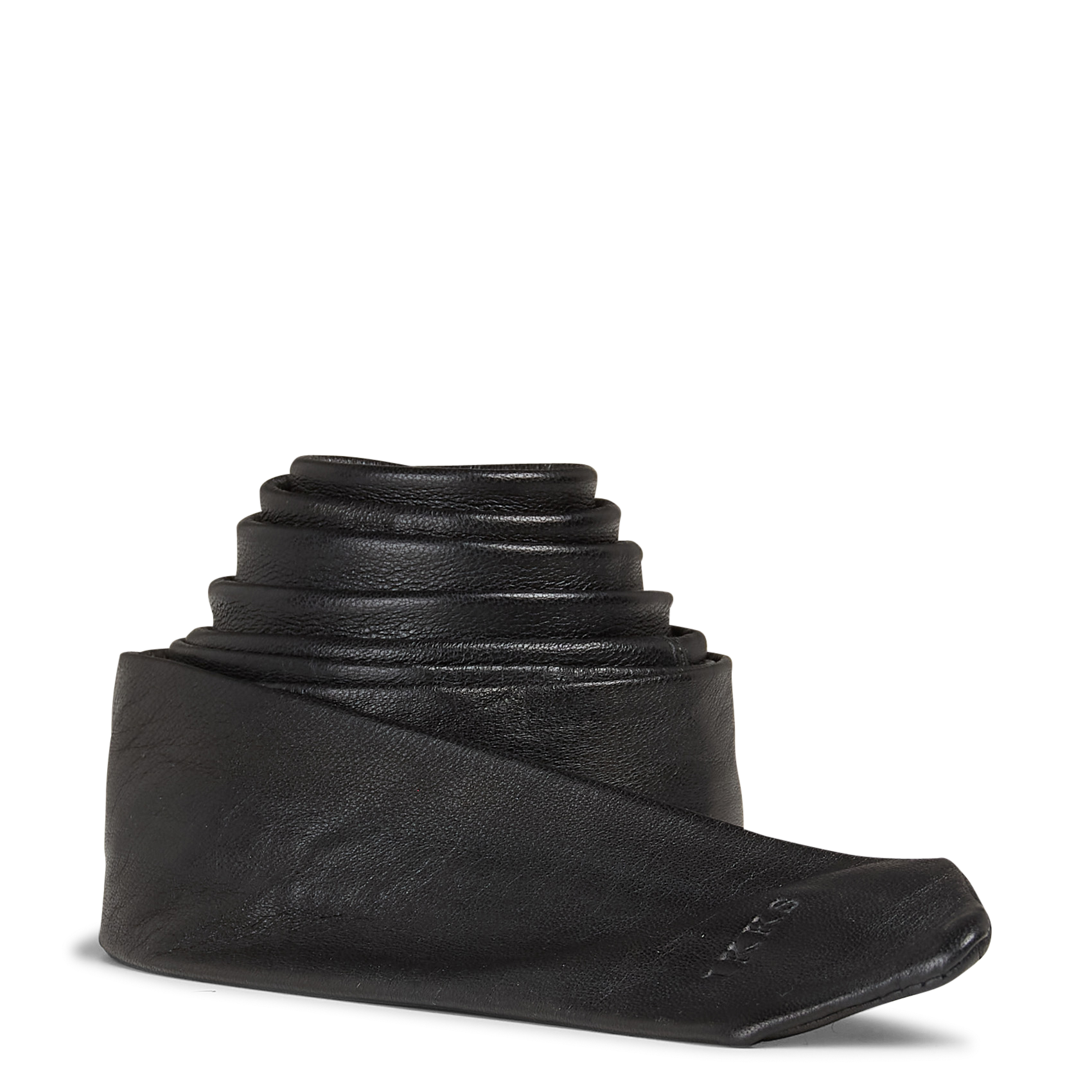 Leather tie IKKS Black