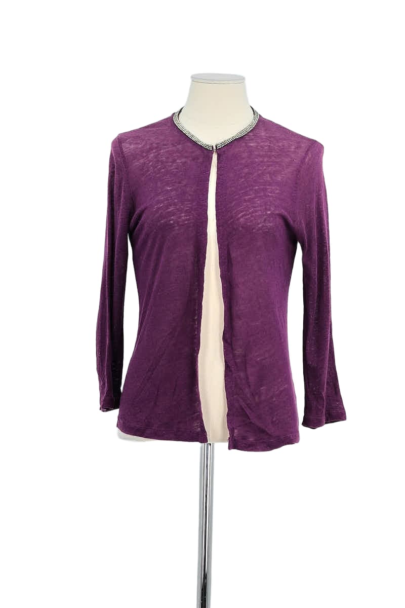 Gilet MAJESTIC FILATURES - SECONDE MAIN Violet