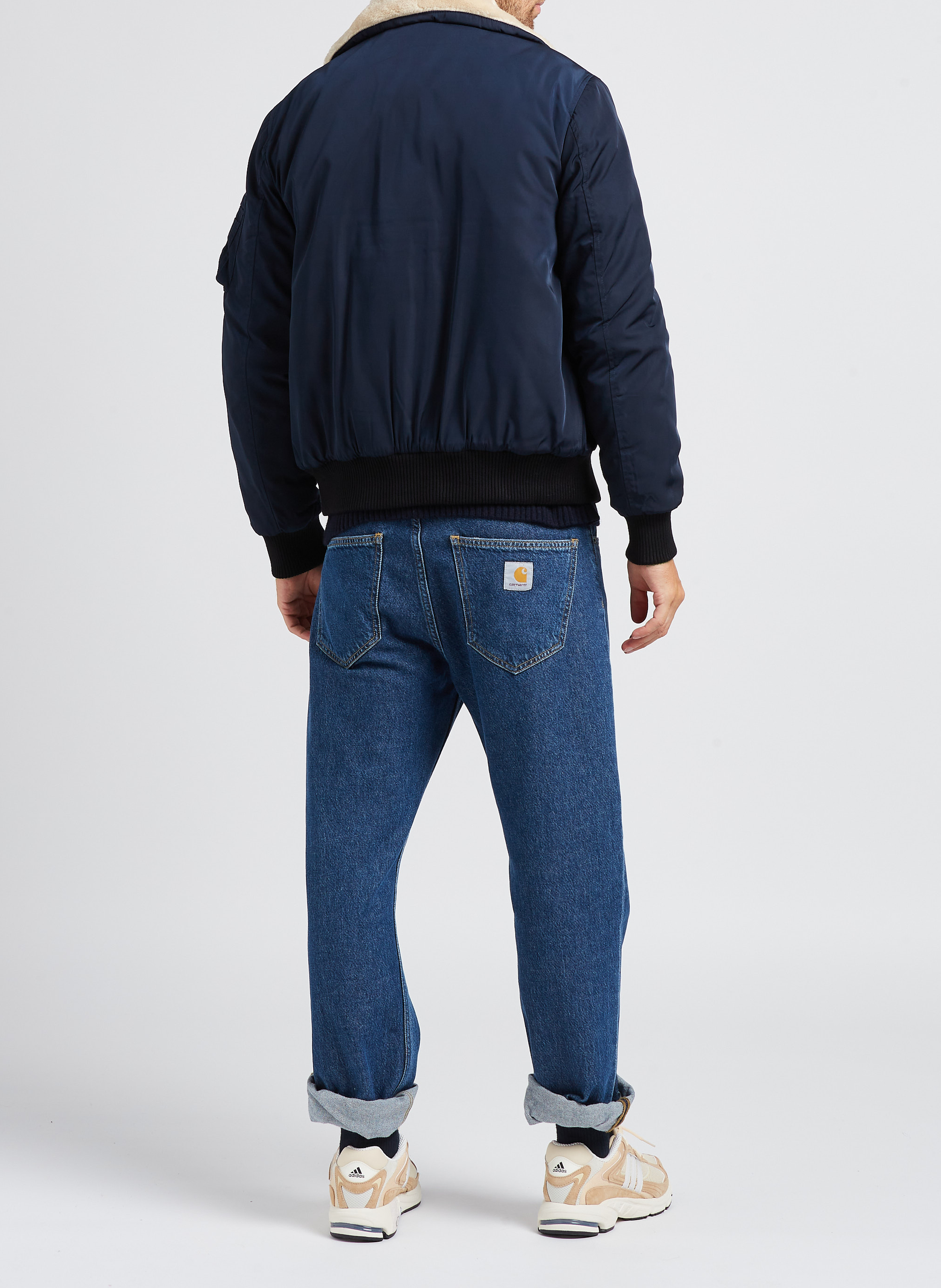 Fliegerblouson mit klassischem Kragen BOMBERS ORIGINAL Blau