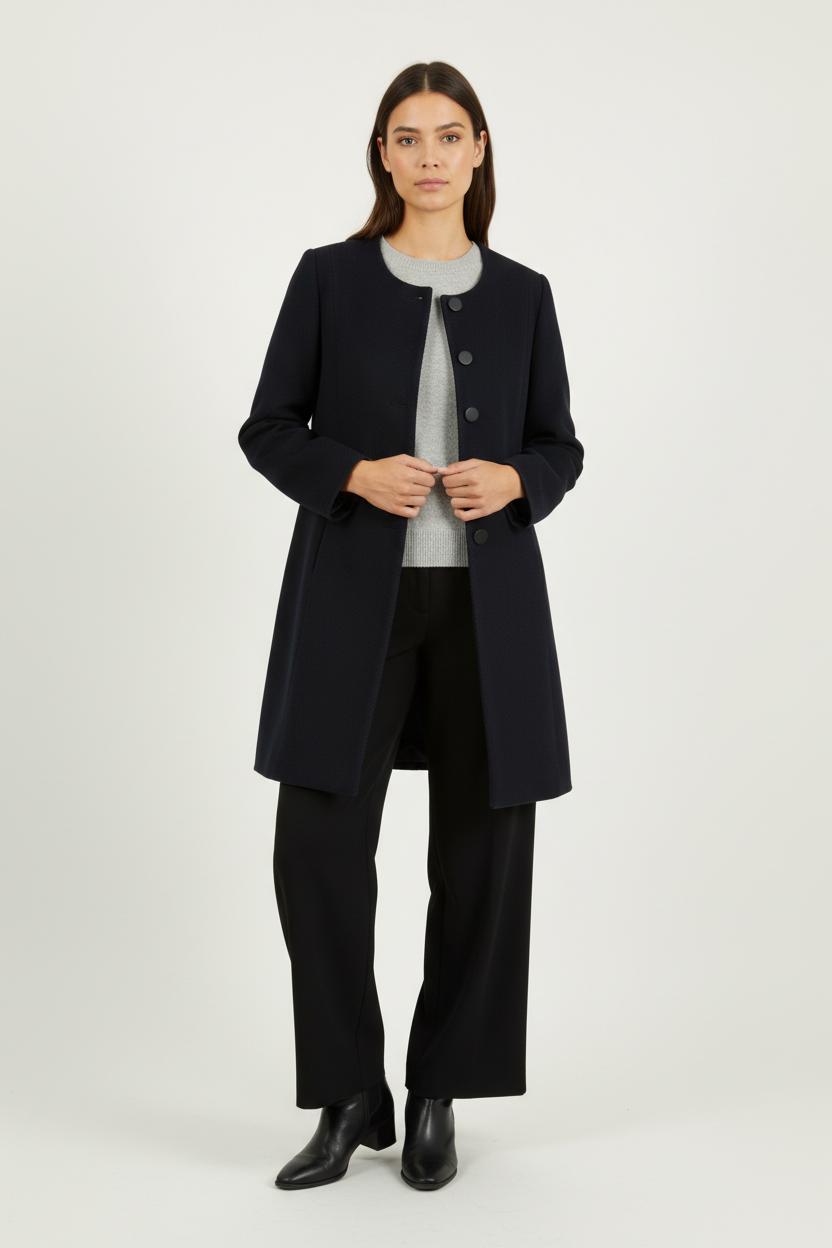 Long coat TARA JARMON - Seconde Main Blue