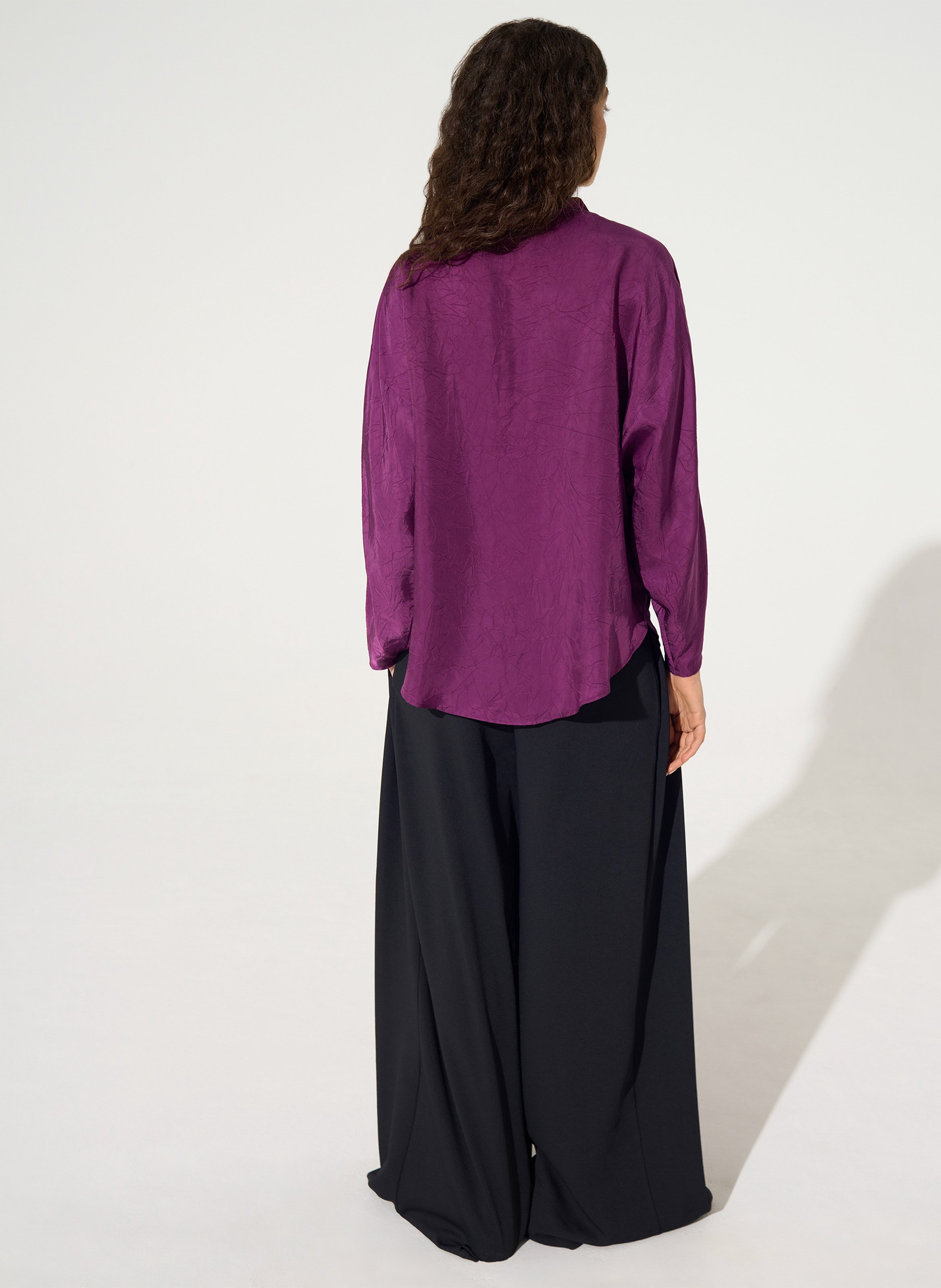 Blouse with round collar COTELAC Purple