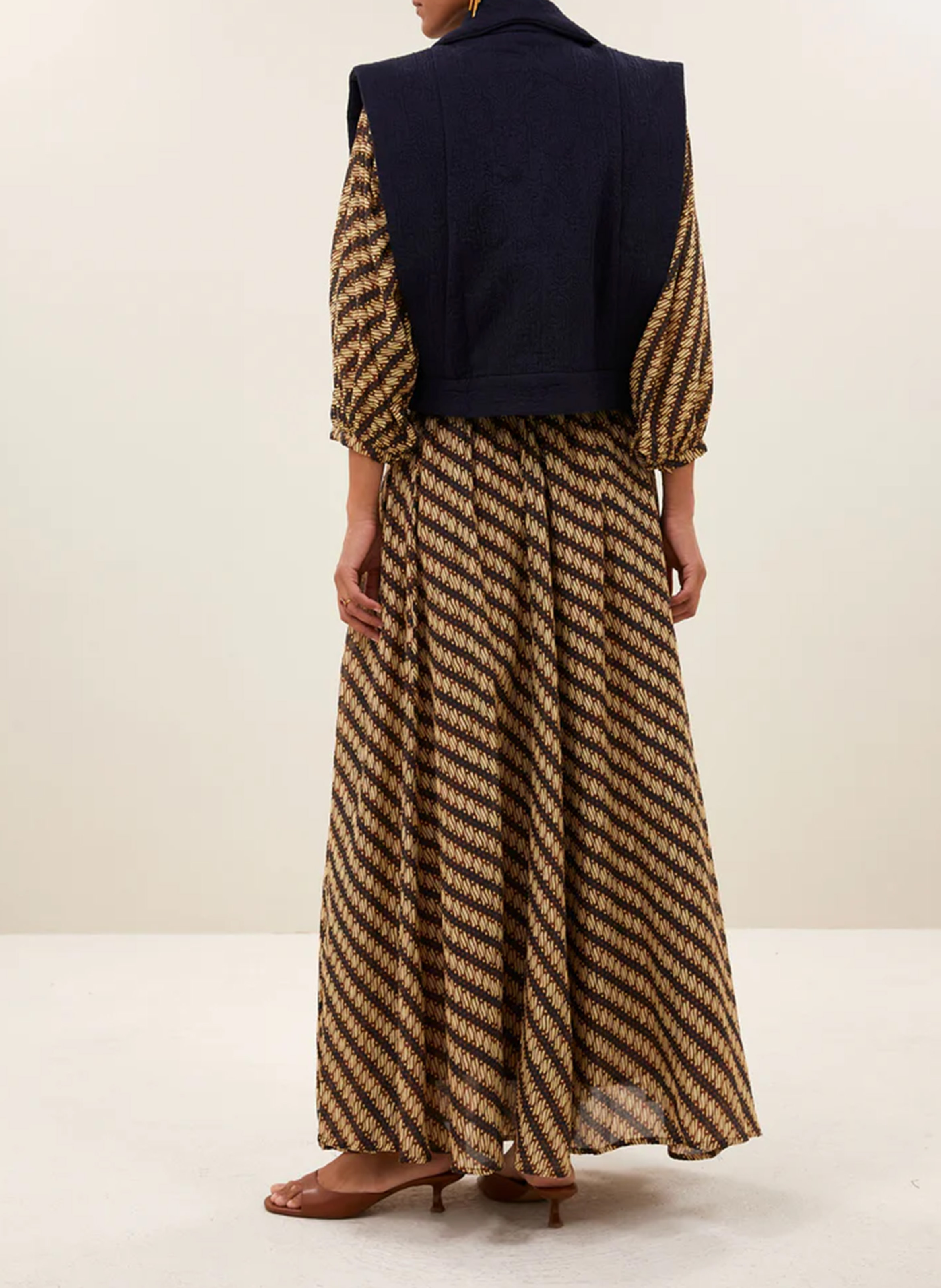 Jasje met reverskraag van katoen met structuur BY BAR Blauw