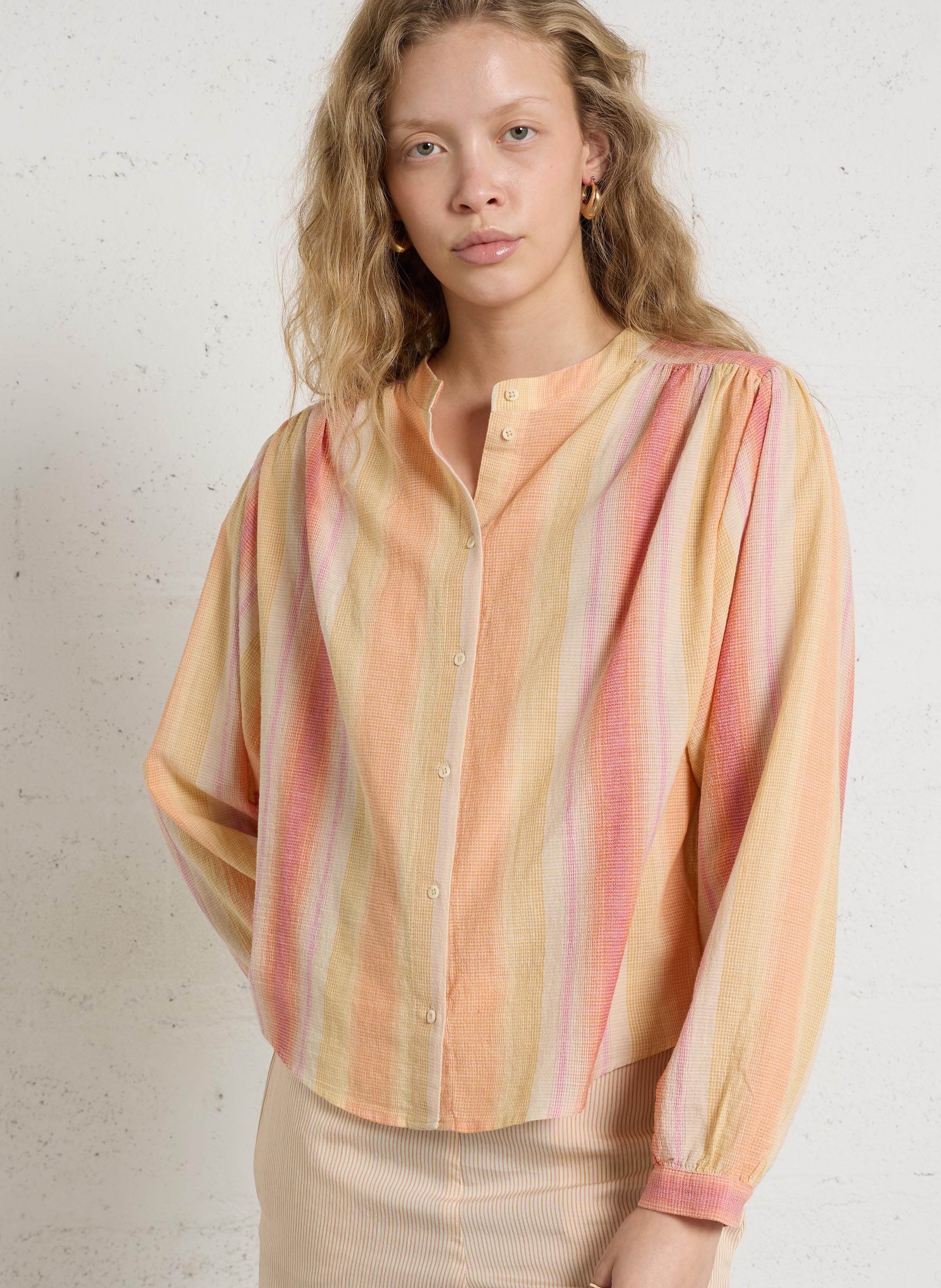 Chemise ample en coton bio SACRECOEUR Multicolore