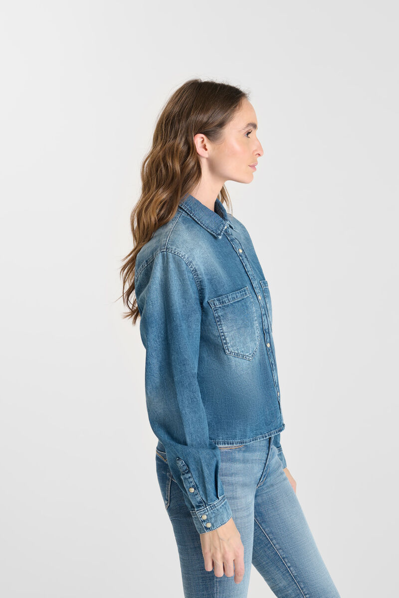 Denim shirt LE TEMPS DES CERISES Blue