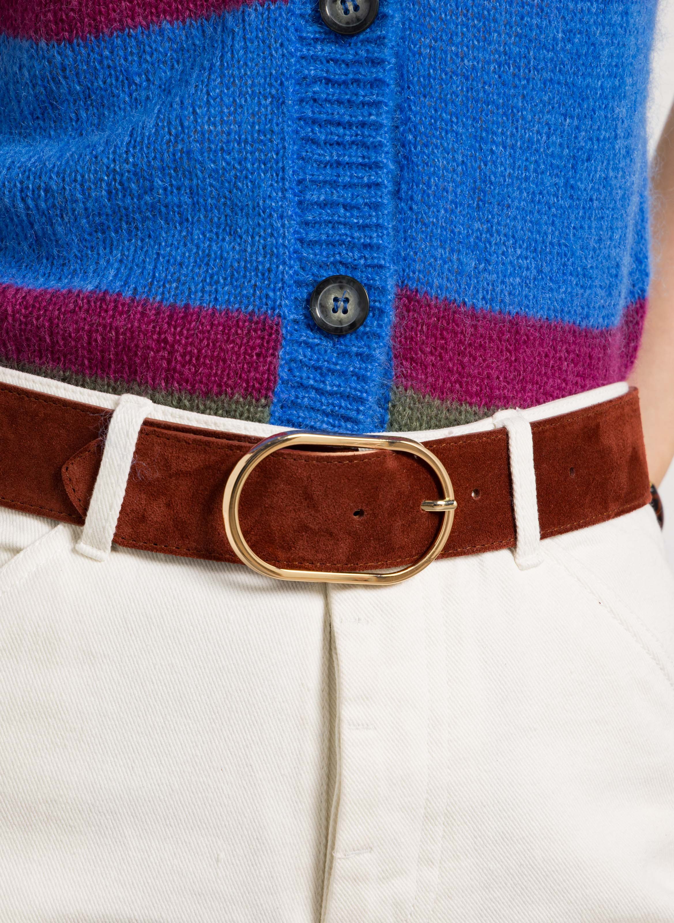 - Buckle closure. - Width: 3 cm.  HERBERT FRERE SOEUR Pink