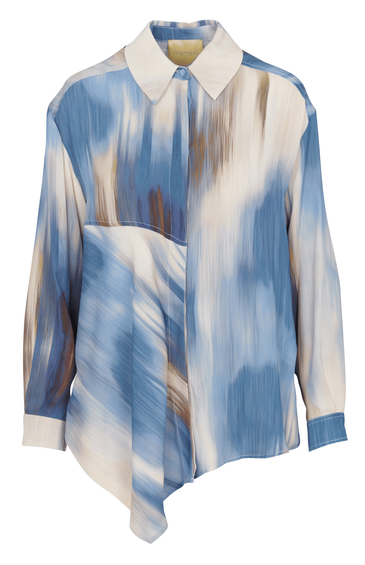 Bedruckte Bluse mit klassischem Kragen MOMONI Mehrfarbig