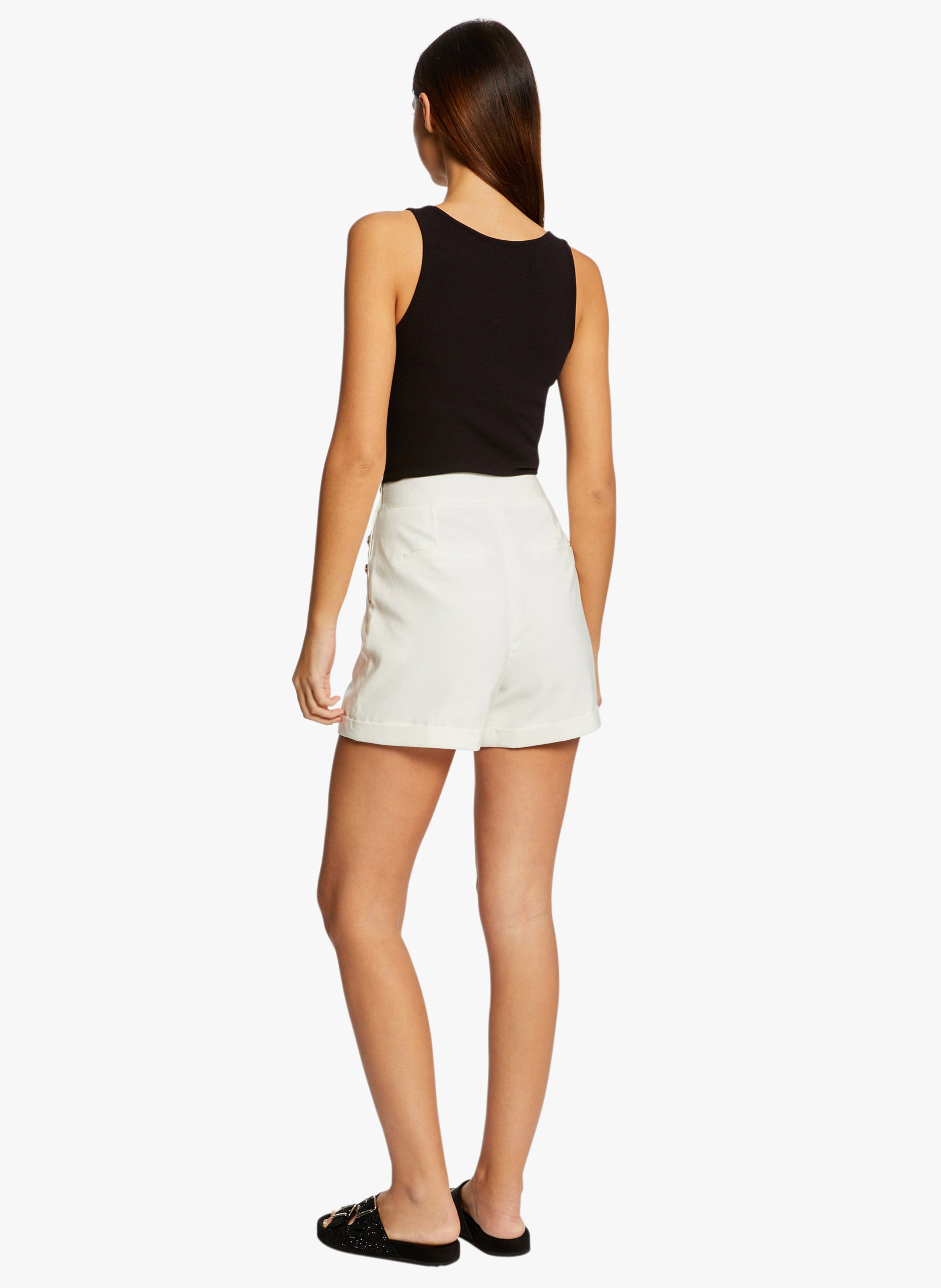 Débardeur avec bretelles à ornements MORGAN Noir