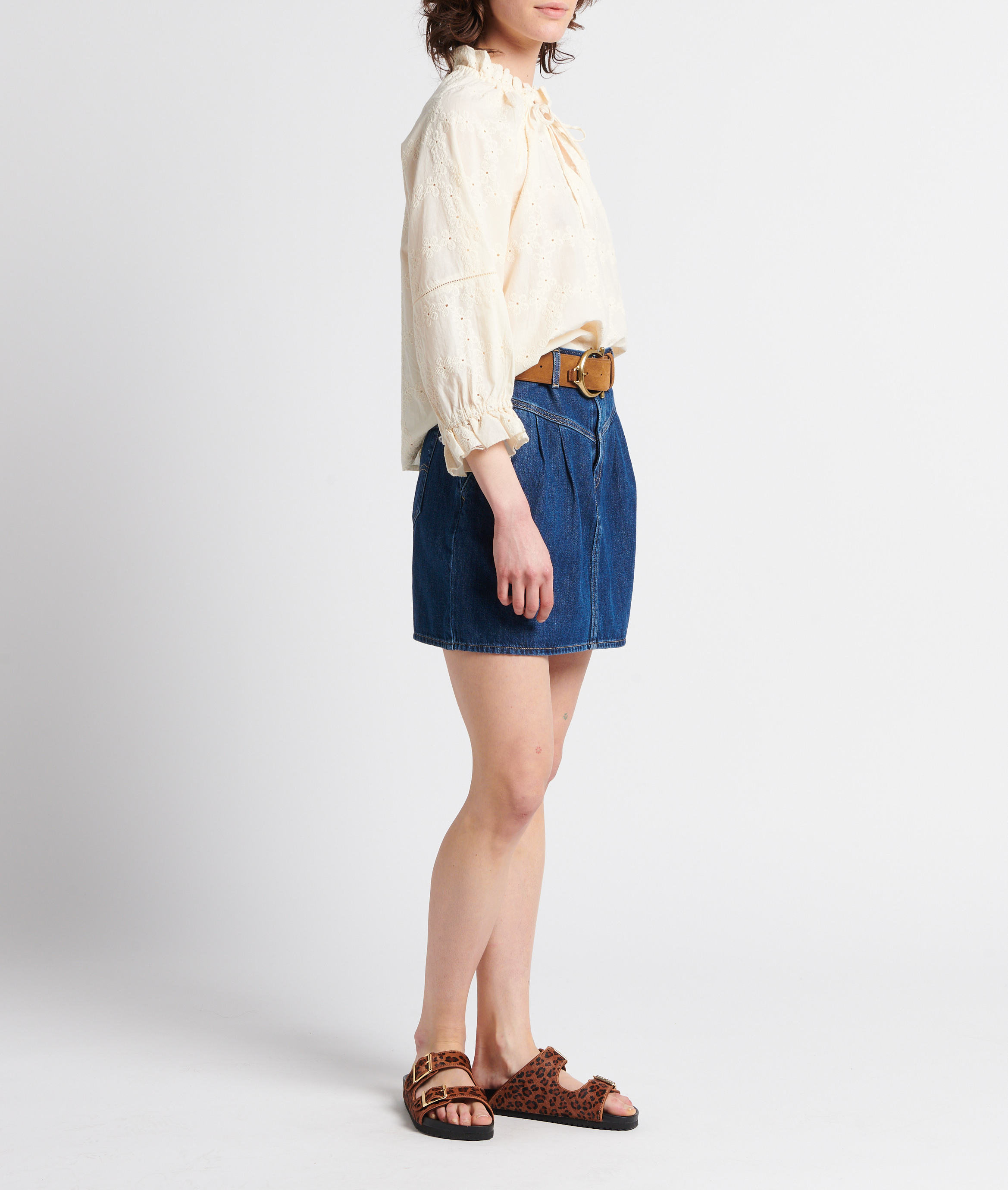 Suède ceintuur IKKS Bruin