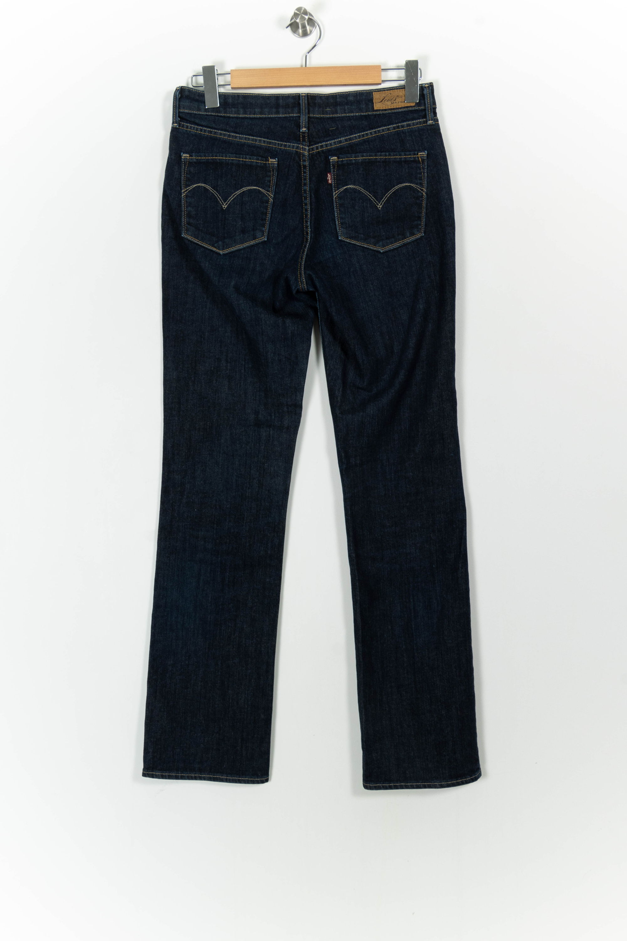 Cropped slim jeans with studs LEVI'S - Seconde main Blue