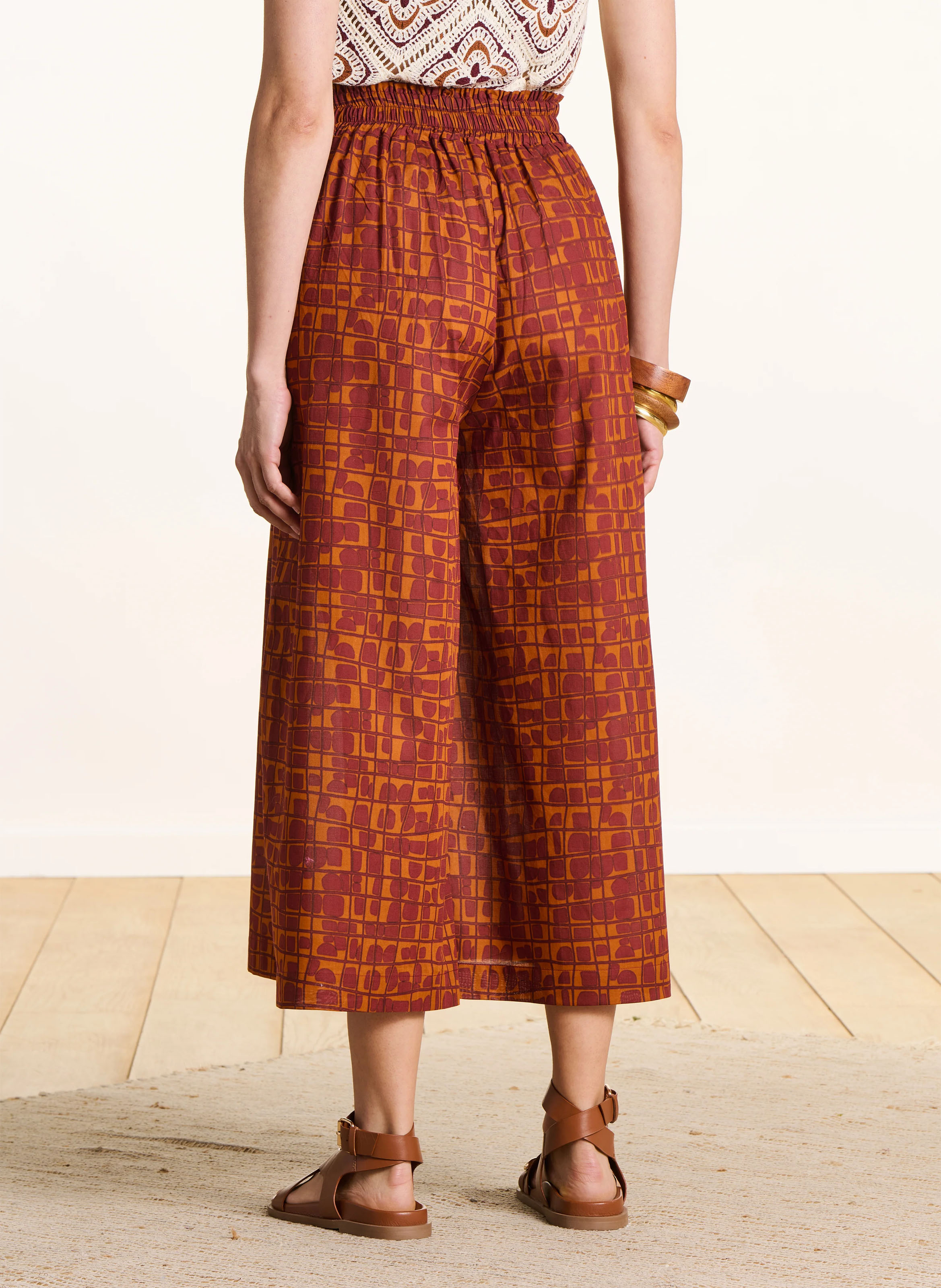 Printed cropped pants LA FEE MARABOUTEE Multicolored